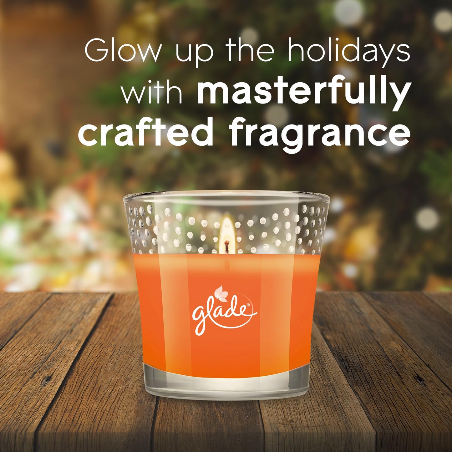 Glade Candle Jar, Air Freshener, Golden Pumpkin & Spice, 3.4 oz, 2 Count