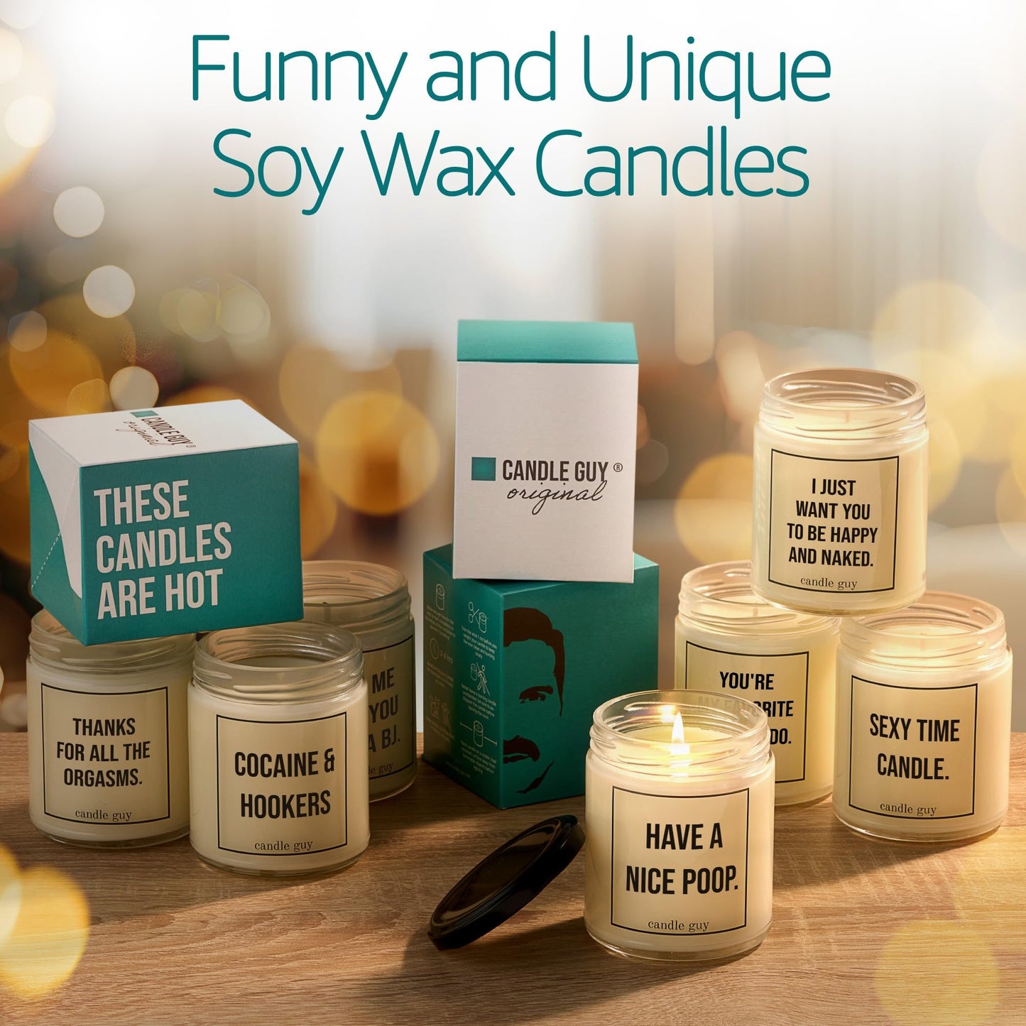 candle guy Scented Candle | Merry Christmas. You Filthy Animal. | Hand Poured 100% Soy Wax | 70 Hours Burn Time