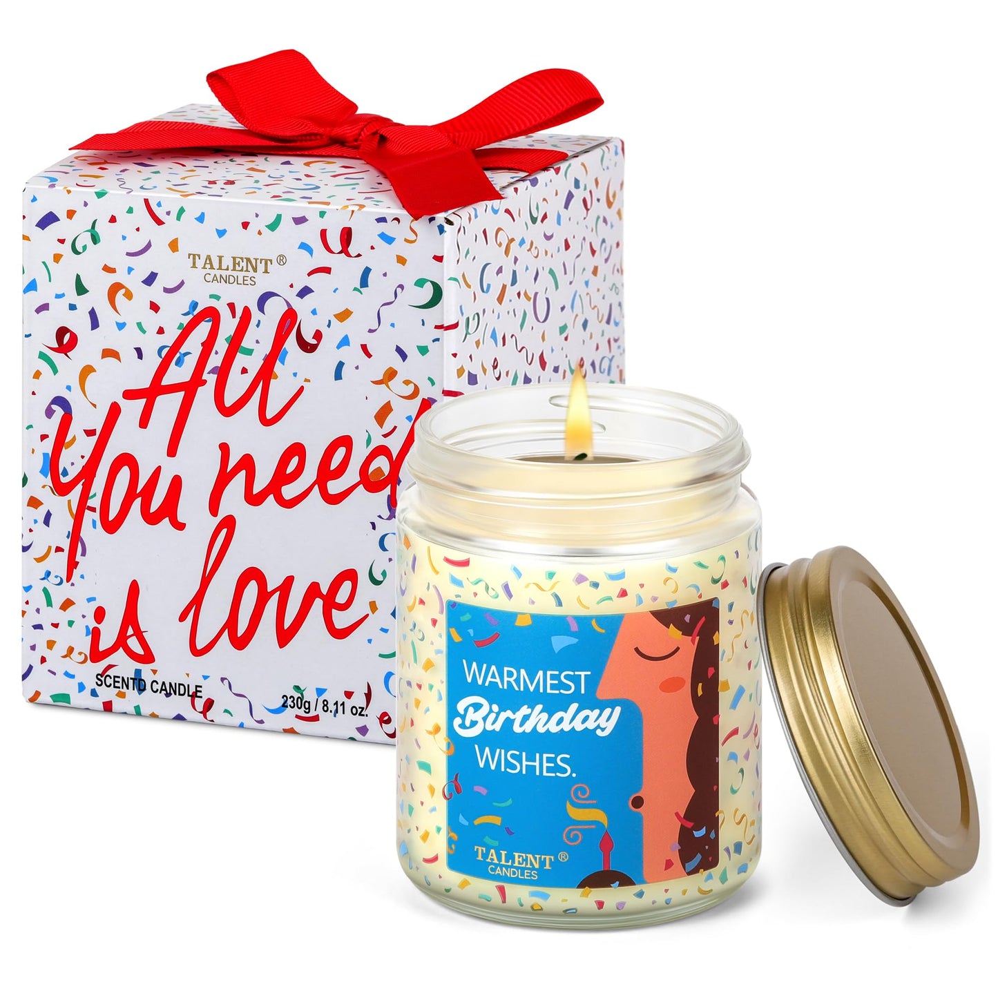 Gifts for Women, Unique Gifts for Women, Best Friend Funny Birthday Gifts for Women Men, Friendship Gifts for Women Men Friends - 8.4 oz French Riviera Scented Candles Gifts, TCGJ7495-2-FR