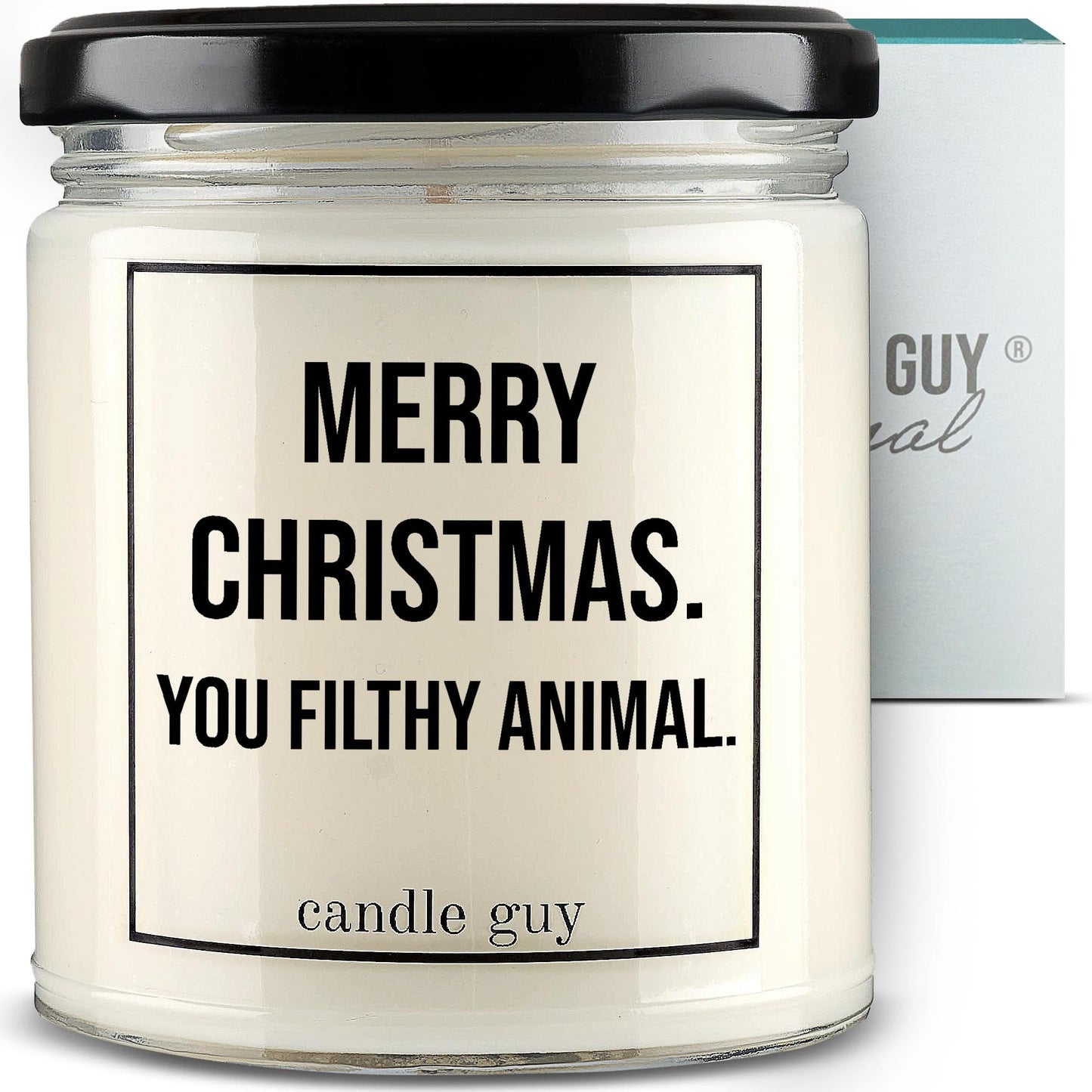 candle guy Scented Candle | Merry Christmas. You Filthy Animal. | Hand Poured 100% Soy Wax | 70 Hours Burn Time