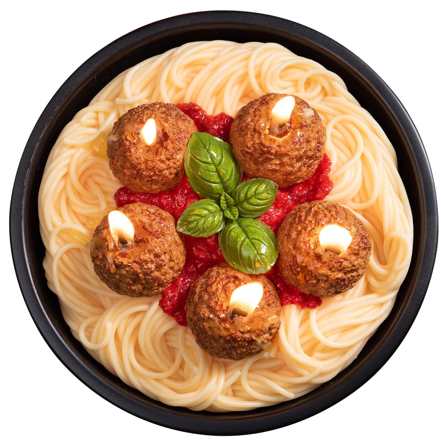 Meatball Spaghetti Realistic Food Vegetable Wax Candle