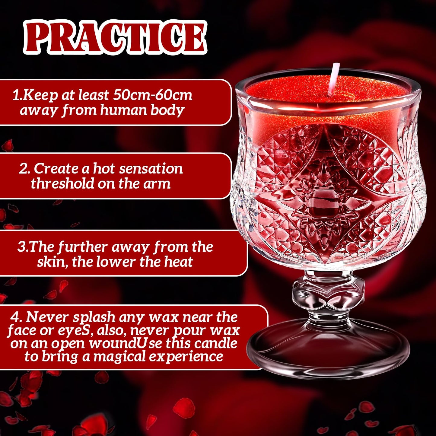 Tisancy Tiny Low Temperature Candles -Wine Red Goblet Shaped Body Safe Scented Tea Lights, Low Heat Decorative Candles for Lover, Couples, Home, Valentines Gifts, Wedding & Romantic Ambiance
