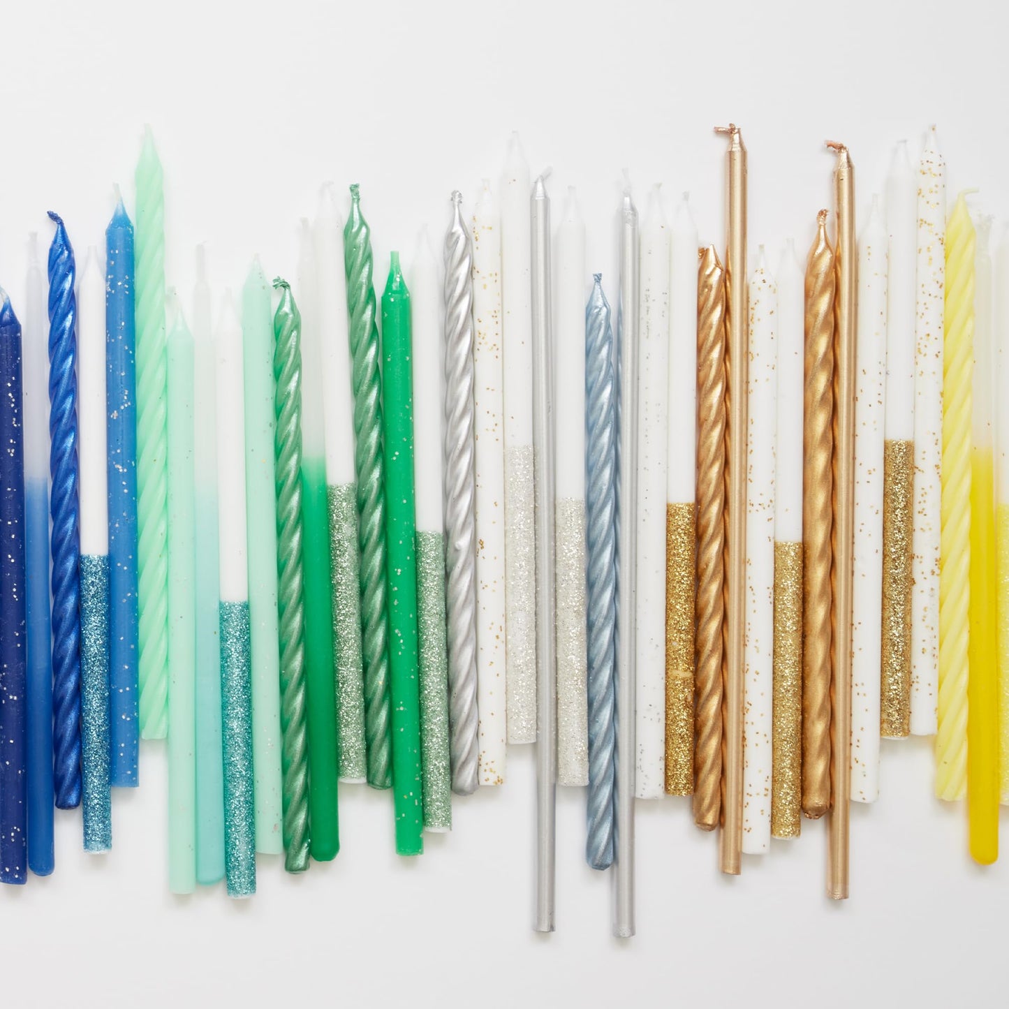 Meri Meri Glitter Birthday Candles (Pack of 24), 5.75" Tall, Unscented Meri Meri Candles