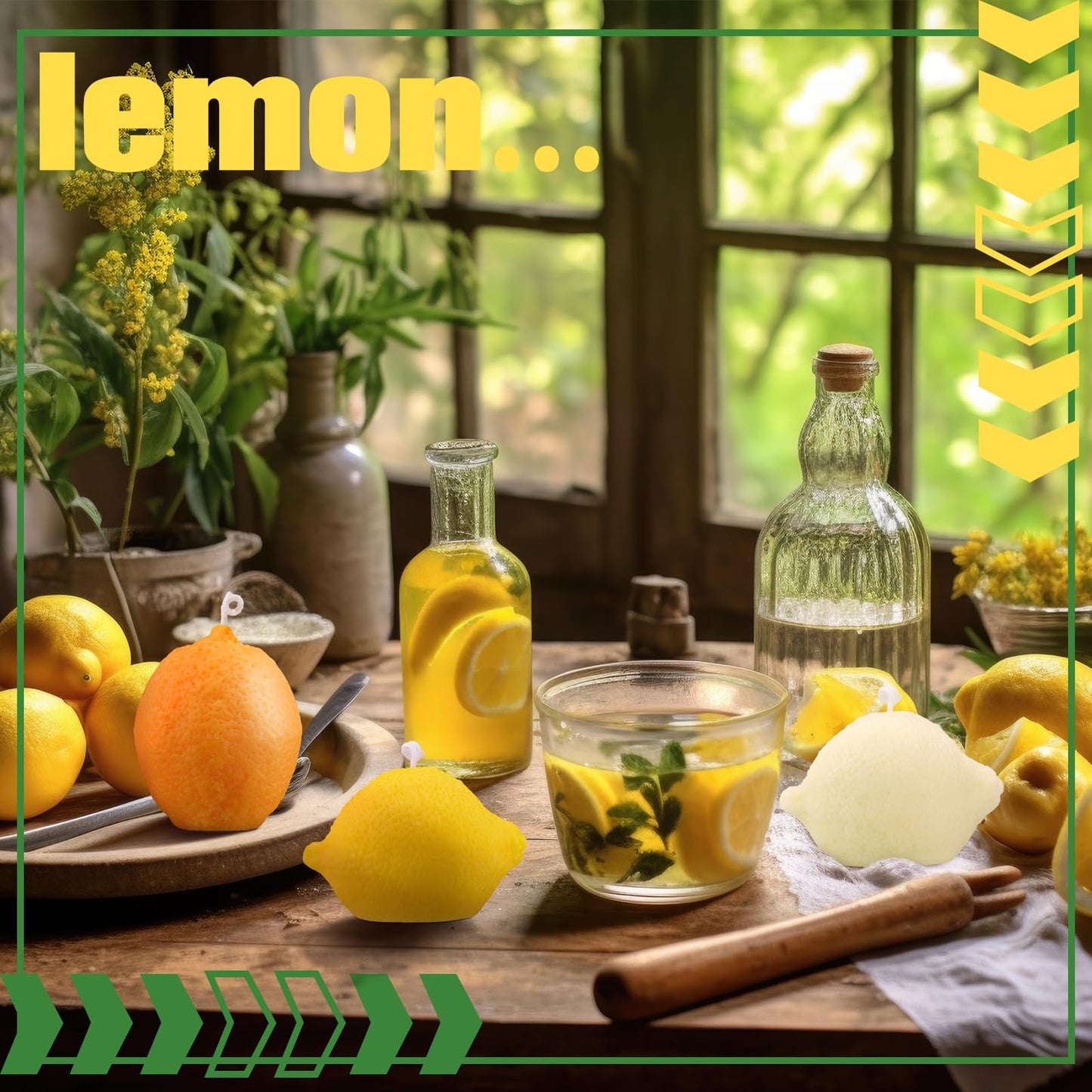 MTLEE 8 Pcs Lemon Shaped Scented Candle Cute Fruit Aroma Soy Wax Decorative Candle Table Photo Prop for Birthday Gift Meditation Mood Boosting Bath Yoga(Orange,Yellow,White)
