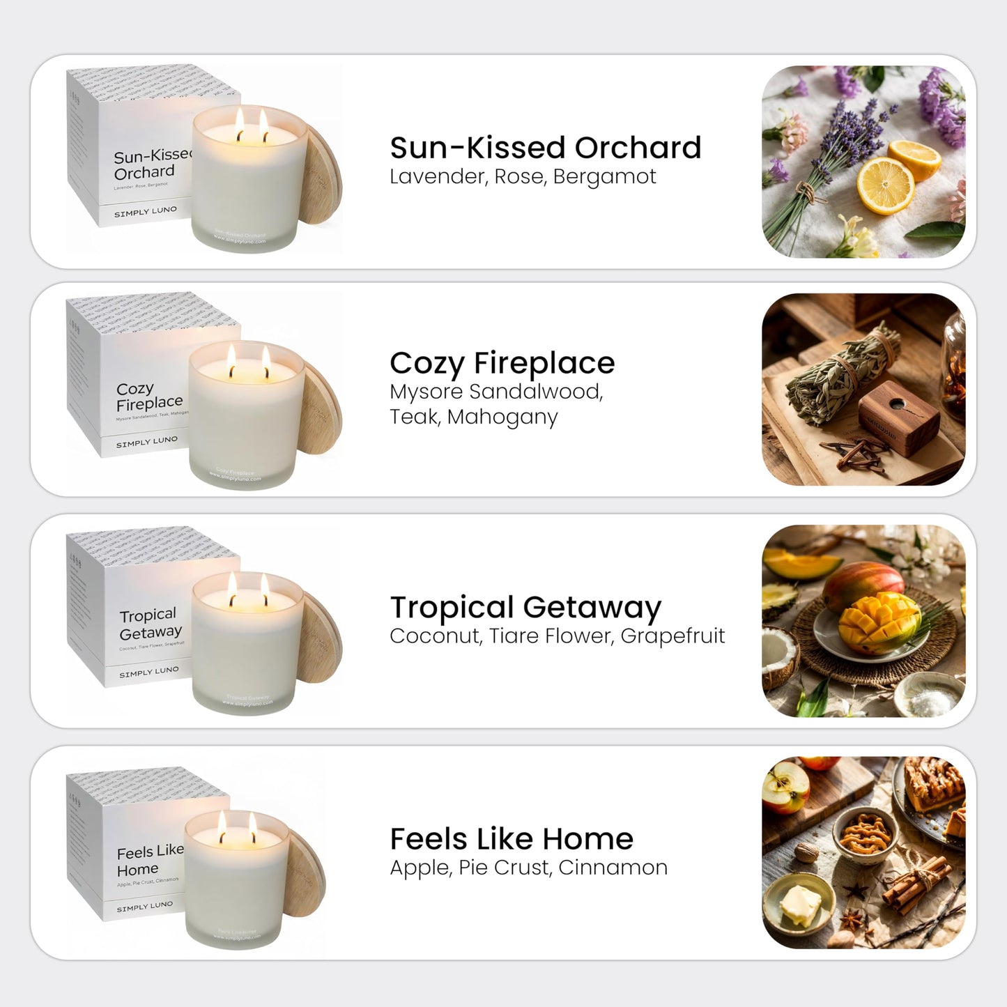Cozy Fireplace | Tobacco & Wood Scented Candle | 14oz Soy Wax Large Candle | 50+ Hour Long Lasting Candle | Fall and Winter Home Scent| Luxury Jar Candle | Luxury Gift Box for Men
