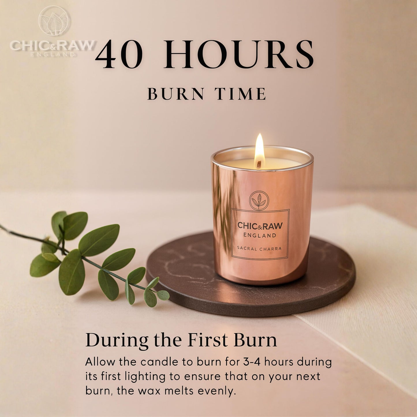 Aromatherapy Candle with Crystal Amethyst Sacral Chakra, Scented Candle Made of Ylang Ylang Oil, Luxury Long-Lasting Burn Soy Candle for Home Scented - Stress Relief, & Manifestation, 7.05oz