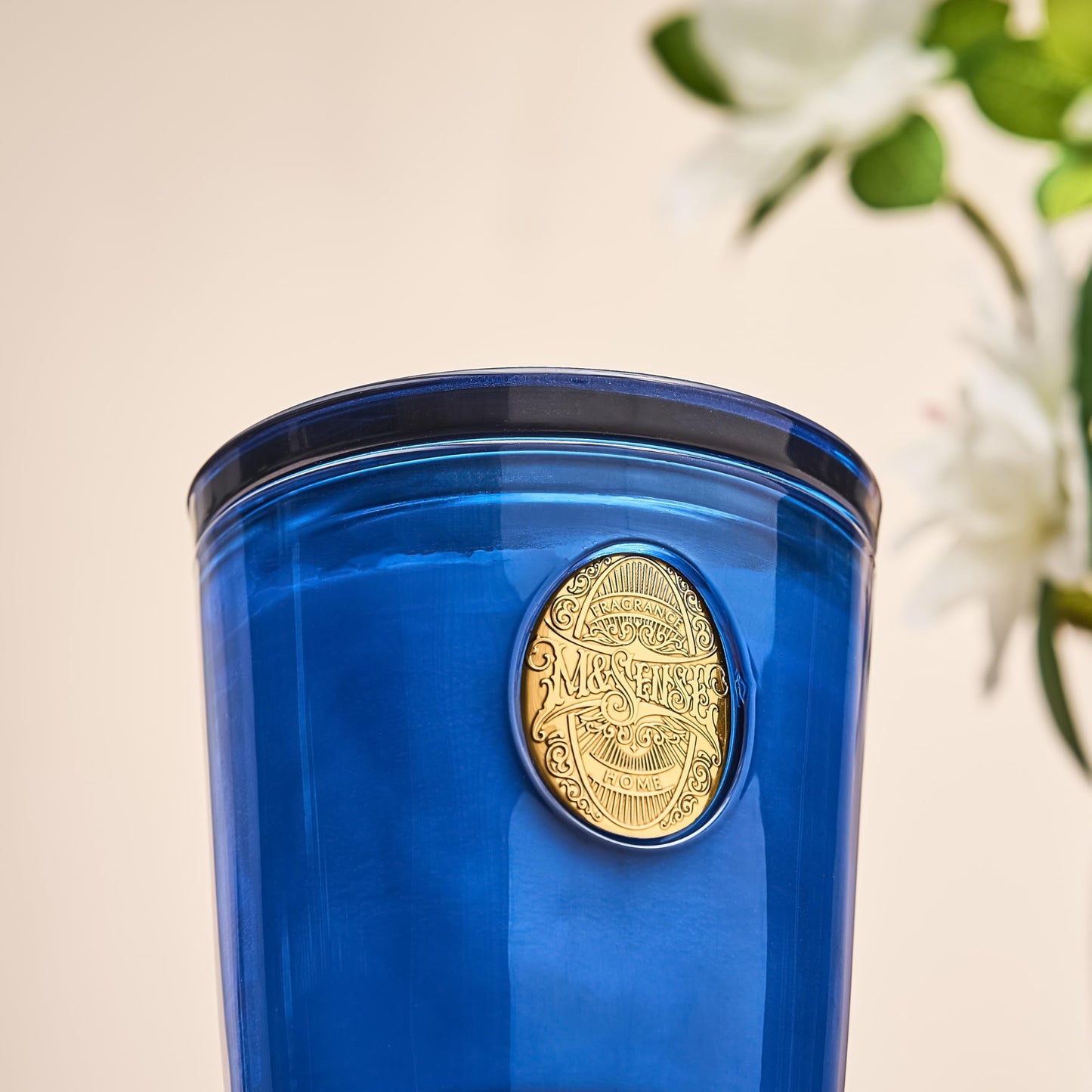 M&SENSE Natural Strong Summer Soy Candle | Summer's Night & Blue | 9.2 oz, 50H Burn Time | Luxury Scented Candle for Relaxation, Gifting, SPA
