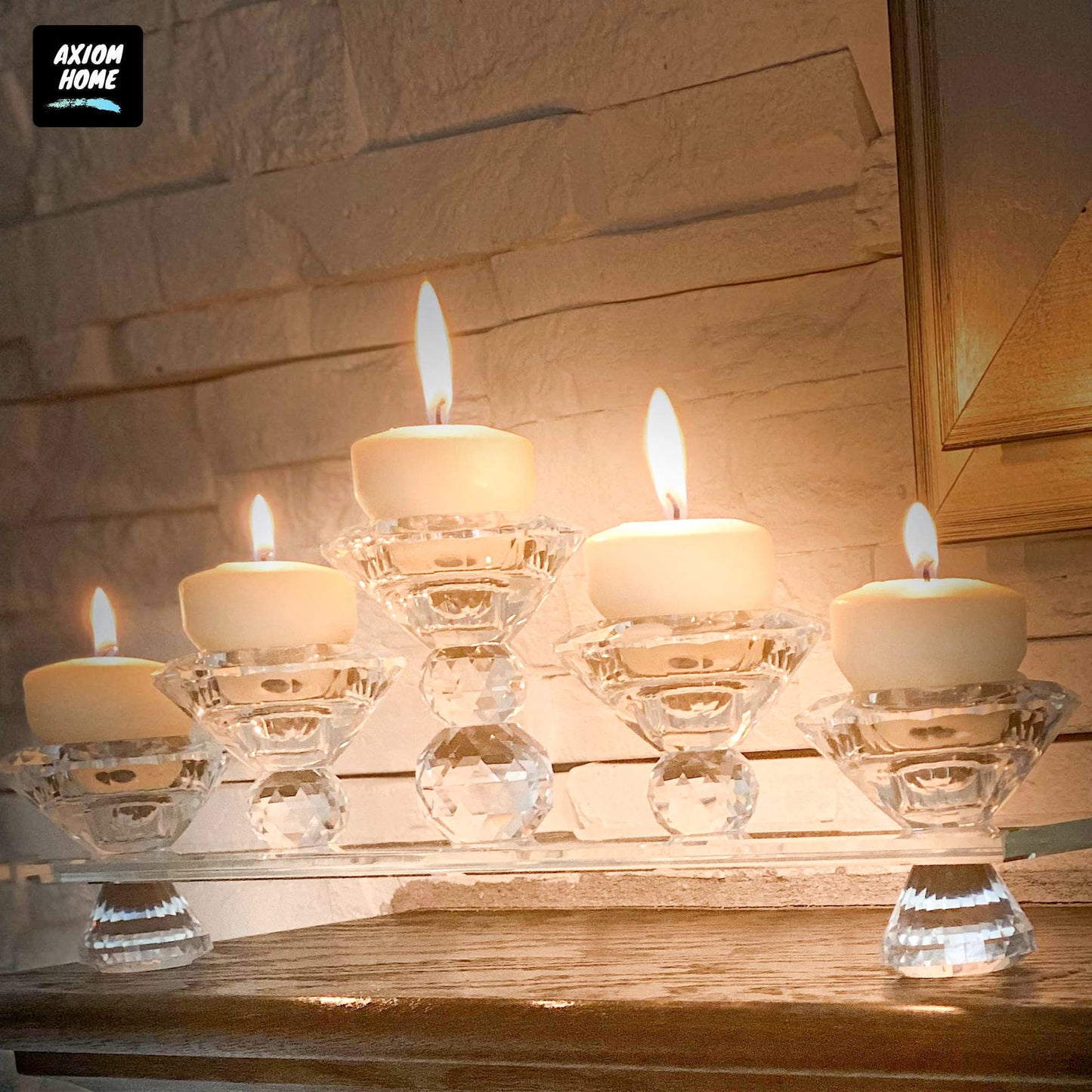 Axiom - Ivory Floating Candles (24-Pack) - 2 inch floater for Centerpieces - Hand-Rolled Paraffin, Cotton Wicks, 4-Hour Clean Burn - Unscented, Dripless Water Candles for Weddings, Parties, Home Decor