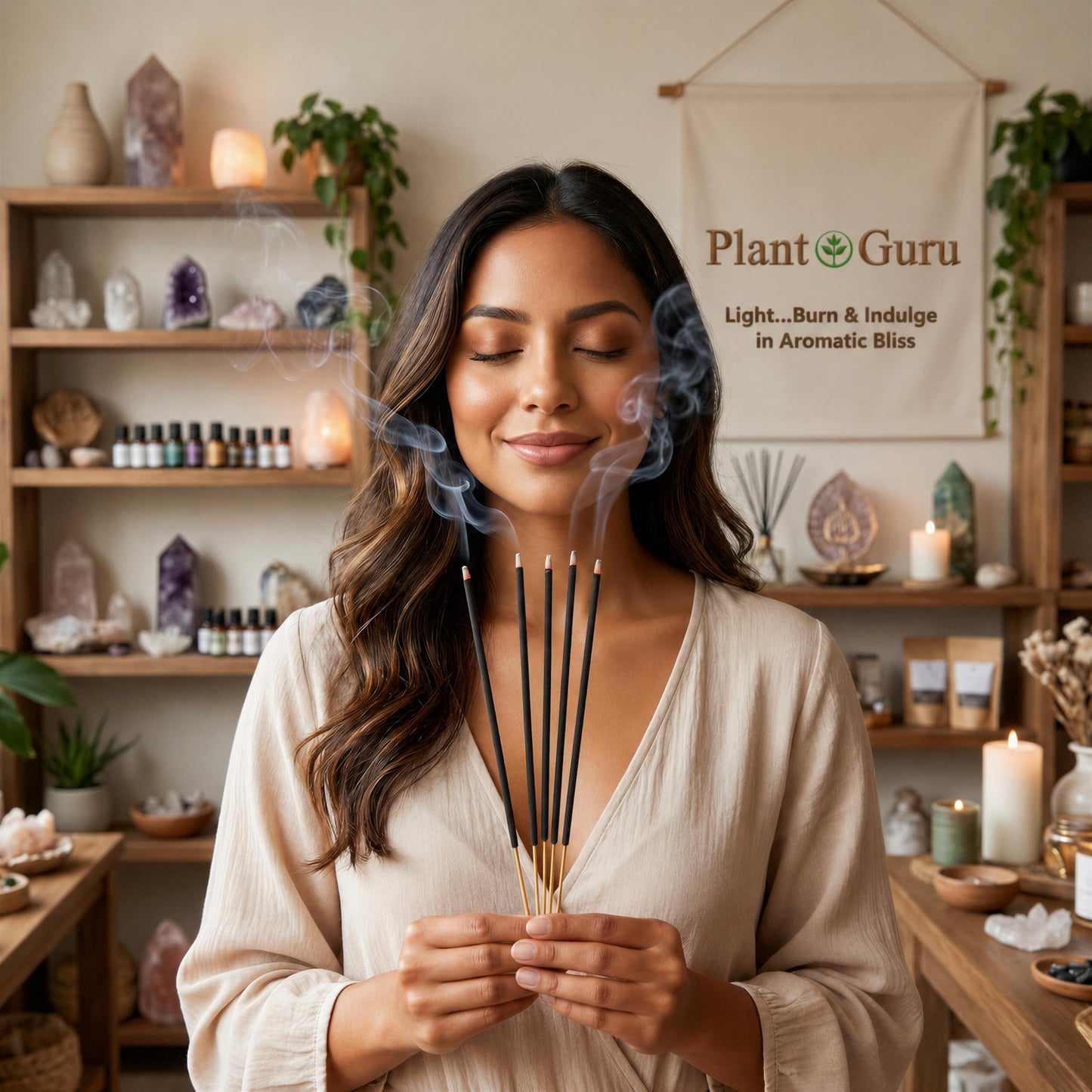White Tea and Thyme Incense Sticks 11" - 1 Bundle 85 to 100 Sticks - Smooth and Clean Long Burn Time, 45 to 60 Minutes.