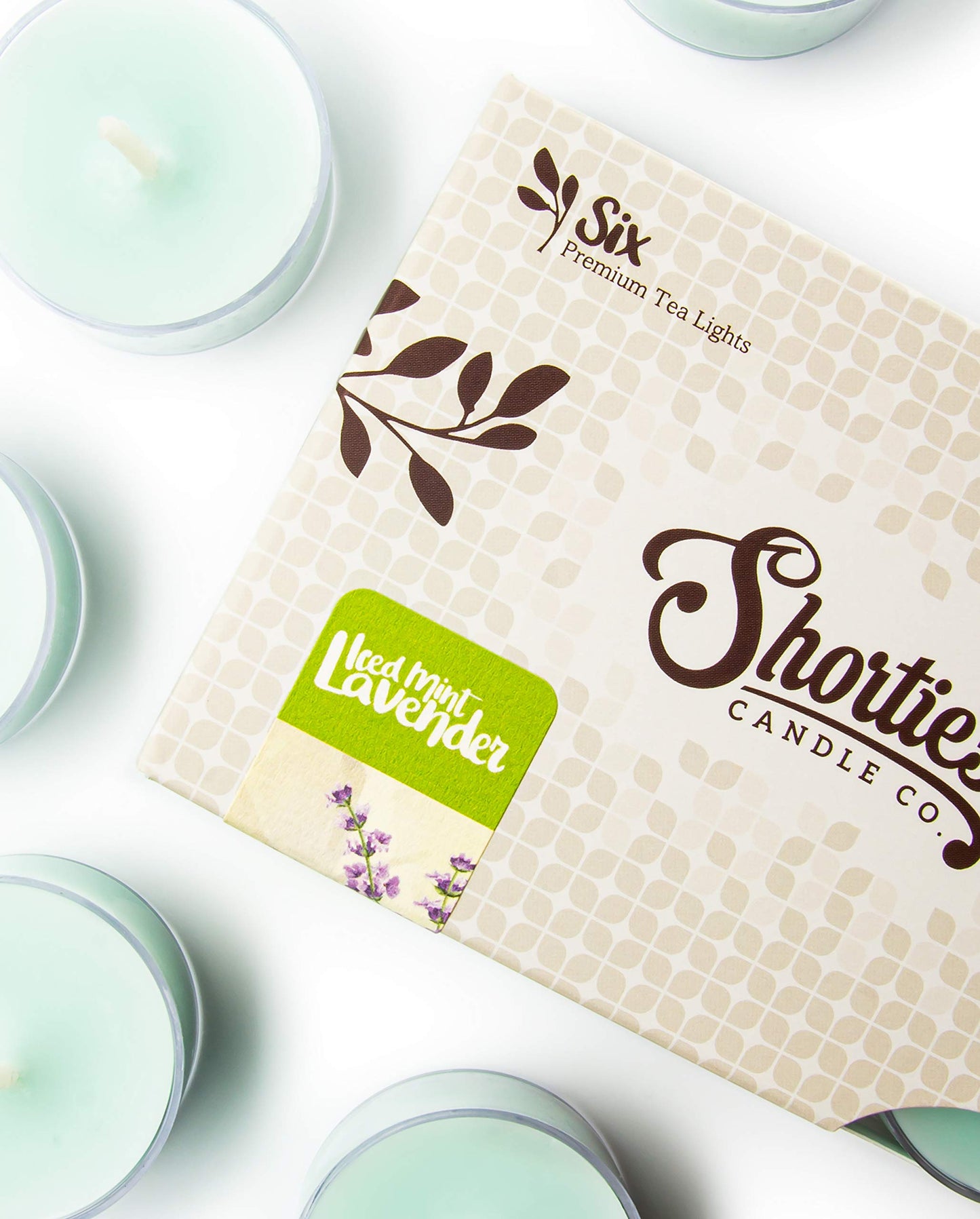Fresh & Clean Premium Tealight Candles Variety 3 Pack (18 Highly Scented Tea Lights) - Blue Moon, Iced Mint Lavender, Eucalyptus Spearmint - Made with Natural Fragrance Oils - Fresh & Clean Collection