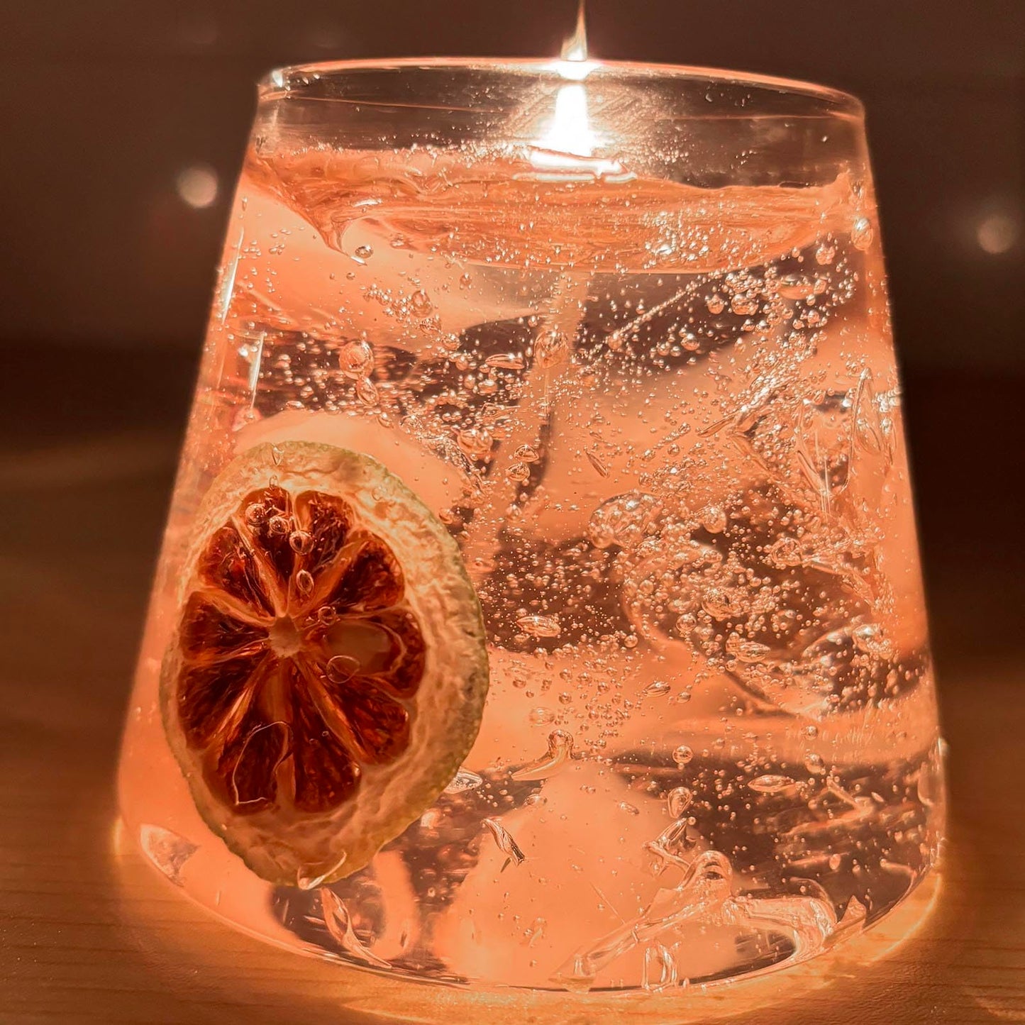 Decorative Jar Candles for Home Scented Aromatherapy Candle Long Lasting Cute Candles Gift for Women Mother's Thanksgiving Day Birthday Present Unique Jelly Wax Candle Peach