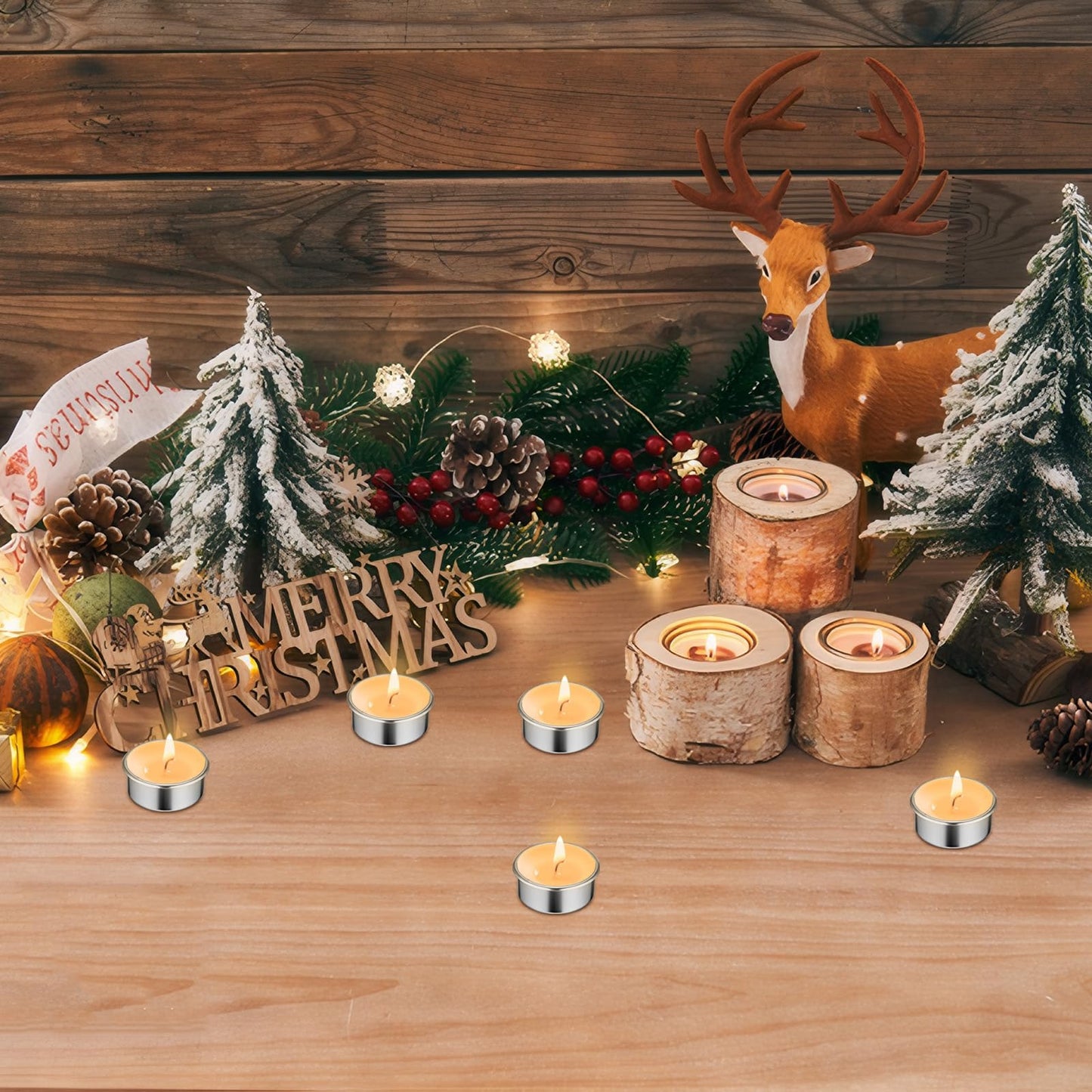 Cabilock Candle Tins 20pcs Tea Light Tins Cups Candle Holders Decorative Metal Tea Light Case Metal Can Containers Scented Candle Cup Candleholder for Christmas Weddings Parties Dinner Decor