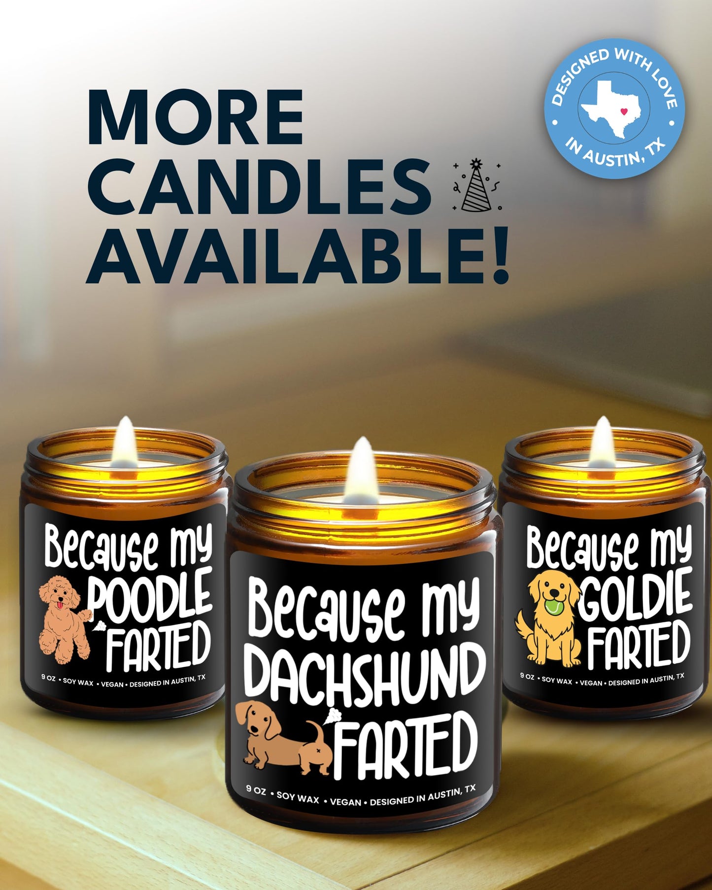 Funny Dachshund Candle, Dachshund Gifts for Women and Men, Unique Funny Pet-Themed Gift Ideas, Best Present for Pet Lovers, Perfect Presents for Dog Mom & Dog Dad, Birthday, Christmas, Gift-Ready