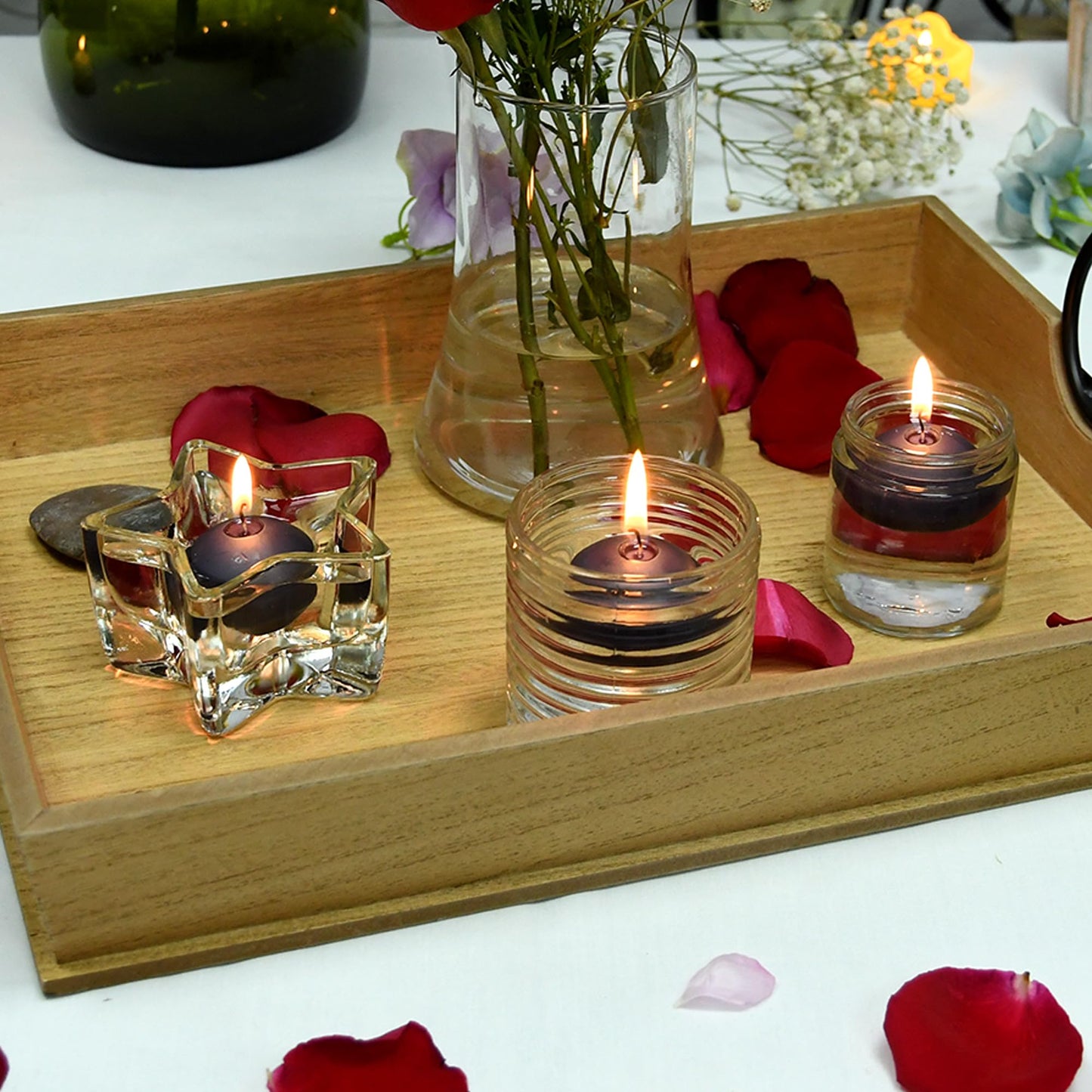 1 3/4 Inch Black Floating Candles