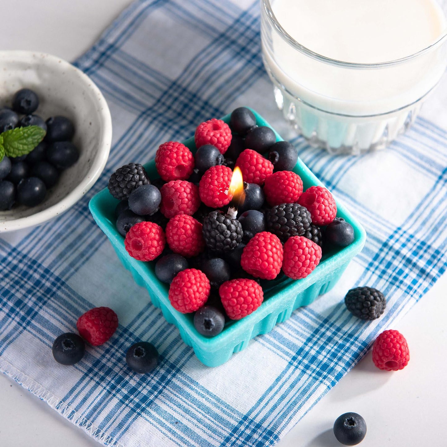 Berry Basket Candle Vegetable Wax Candle