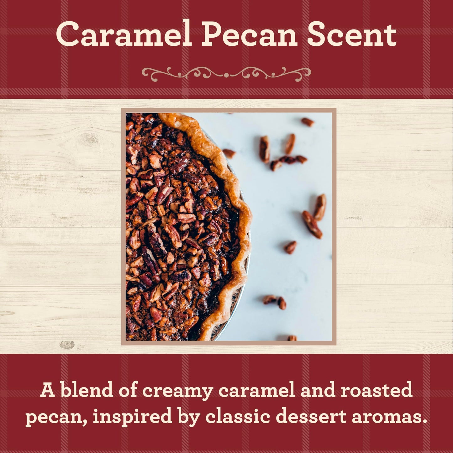 Our Own Candle Company Caramel Pecan Scented Mason Jar Candle, 100 Hour Burn Time - 13 Ounces