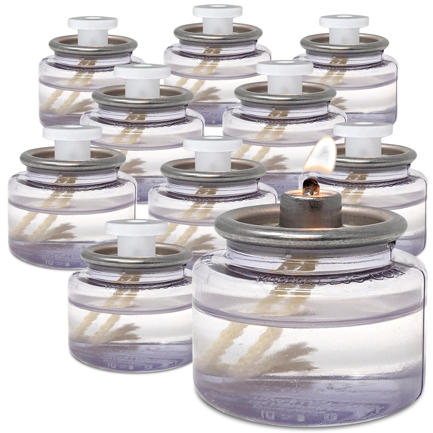 Hyoola Liquid Candles - 8 Hour Disposable Paraffin Tea Lights - 90 Pack for Restaurant Tables and Emergencies