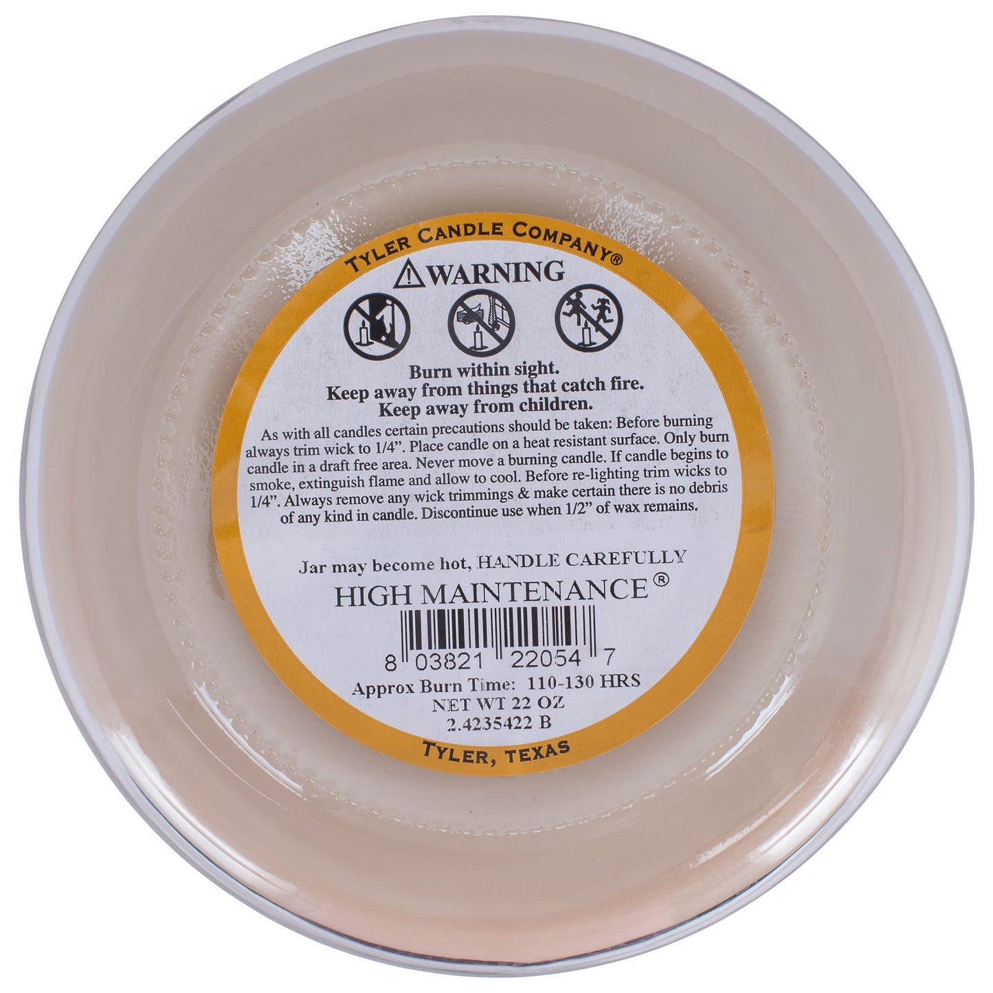 Tyler Candle, 22 Ounce, High Maintenance Long Burning Scented Candle