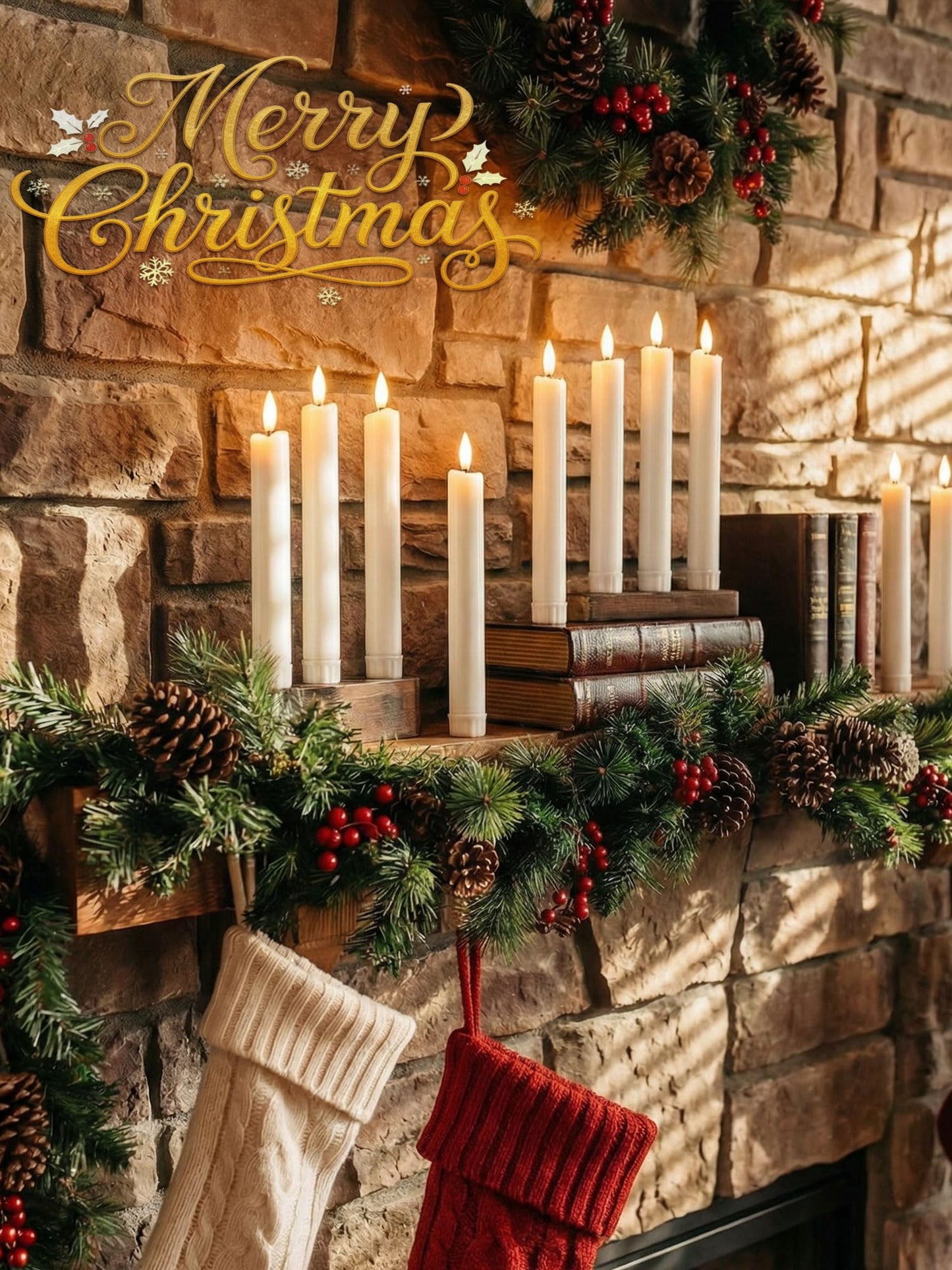 Funtery 24 Pieces 6.5" Flameless LED Taper Candles with Remote Timer Battery Operated Candles Bulk Short LED Candlestick Flickering for Graduation Father's Day Wedding Party Decor(White,Elegant Style)