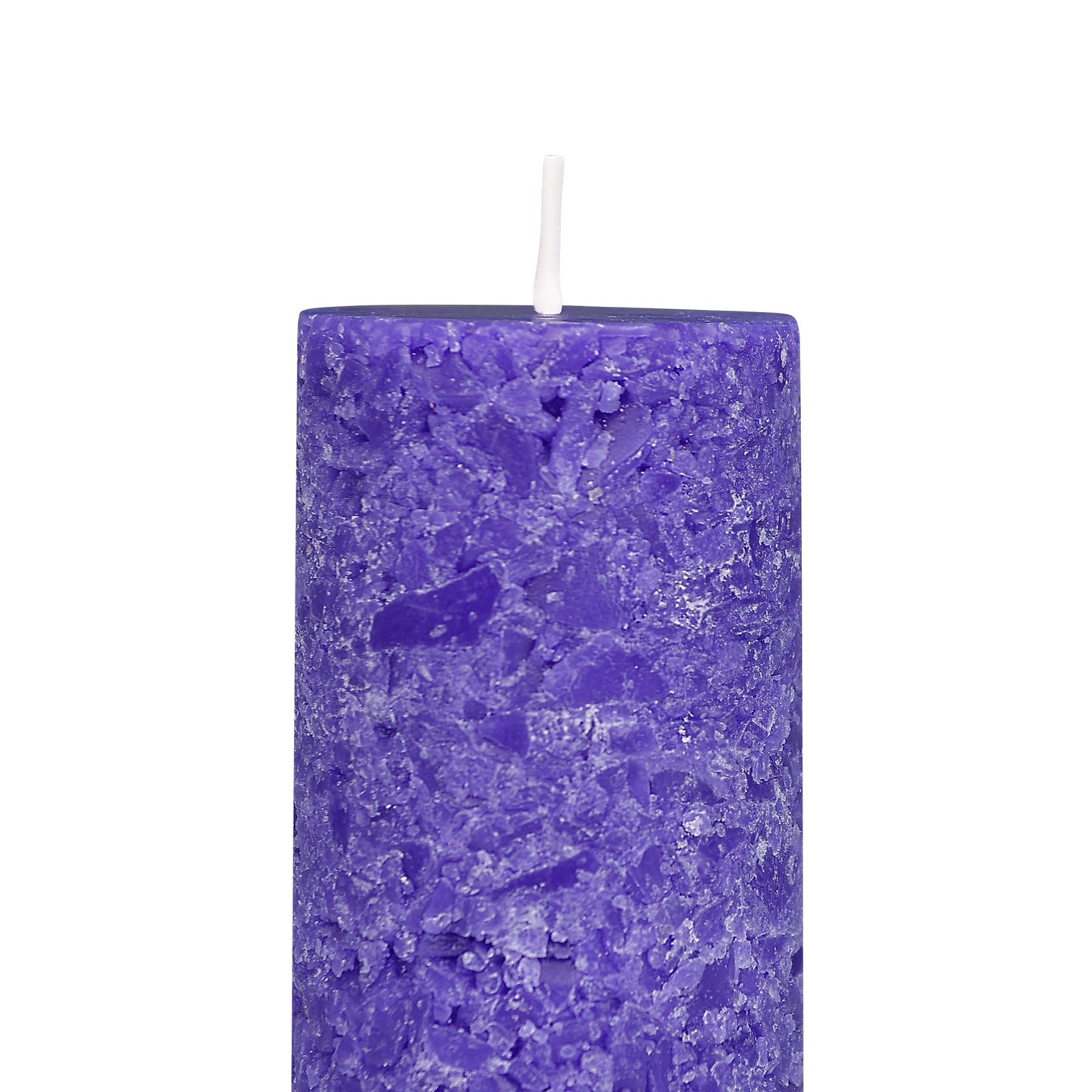 PROSPERRO LUMO by Parkash Candle Set of 3 Fragrace Pillar Candles Marble Finish (Purple - Lavender Fragrance)
