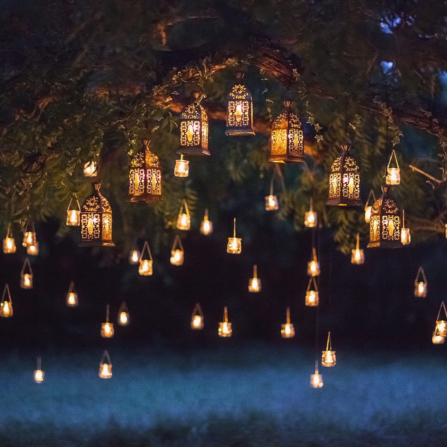 VETOUR Battery Operated Tea Lights Candles: 50 pcs Flameless Tea Light Realistic Flickering Led Tealights Candles with Warm White Light for Christmas Wedding Decorations