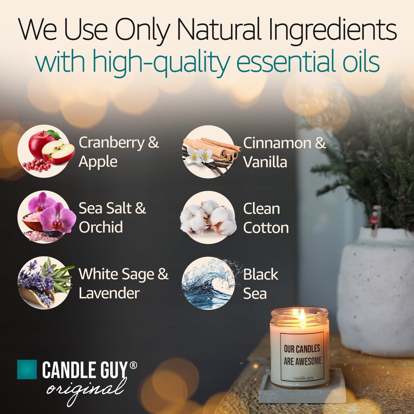 candle guy Scented Candle | Merry Christmas. You Filthy Animal. | Hand Poured 100% Soy Wax | 70 Hours Burn Time