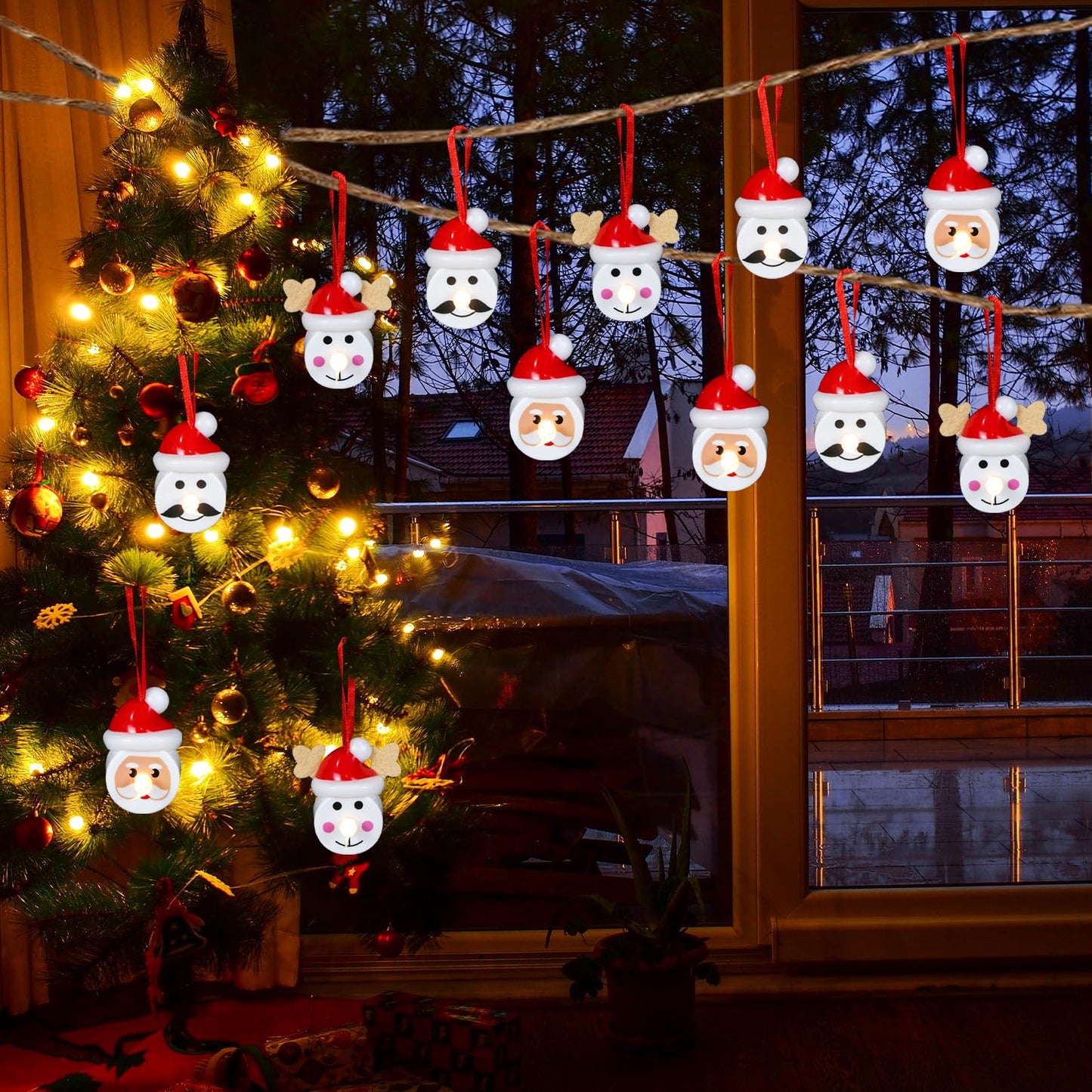 Wondise Snowman Battery Operated Flameless Tealight, 6H Timer LED Candles - 12 Pack for Christmas Dating Wedding Decorations