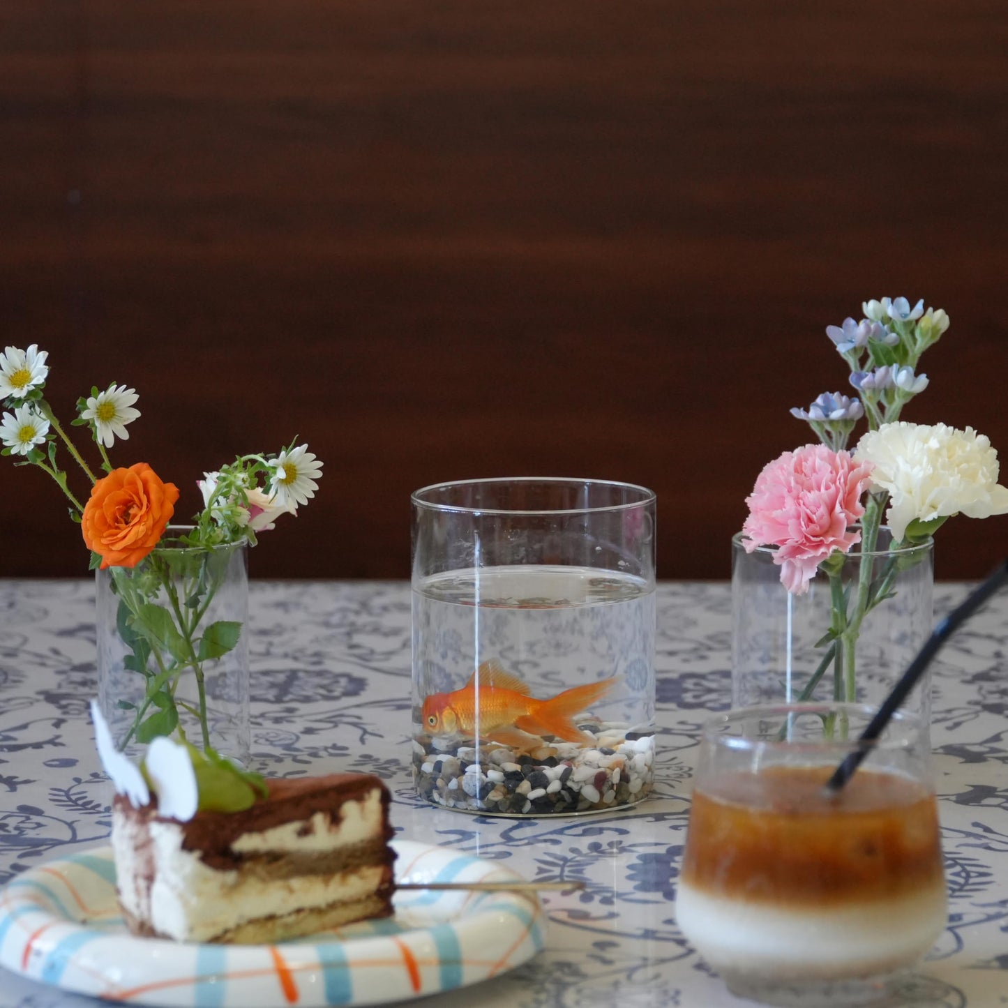 Glass Vase Cylindrical Vase for Tabletop Decoration, Candle Glass Vase, Pebble Vase for Party, Wedding, Banquet Decoration (27, 10+10+12.5cm)