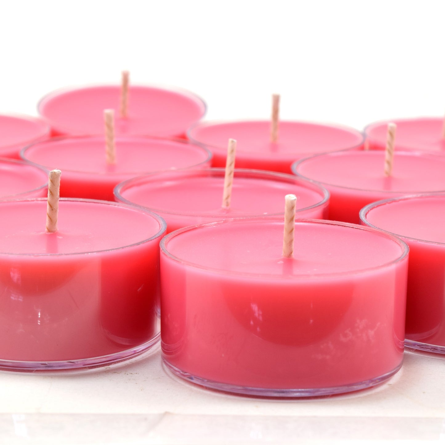 Rose Petals Scented - 12 Pack - Scented Tealight Candles - Soy Beeswax Blend - Handmade in The USA - Candeo Candle - Floral and Spring Scents