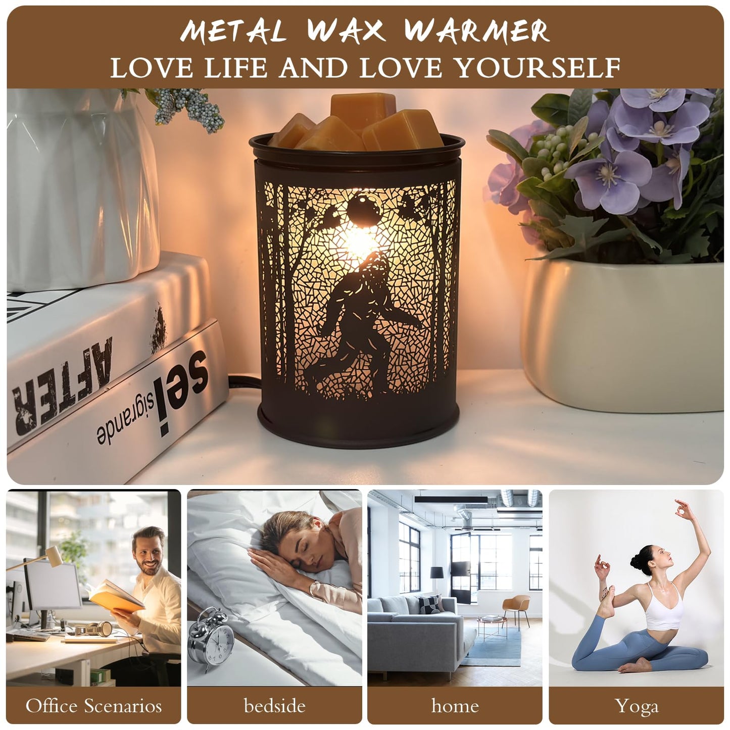 scentsy Wax Warmer for Scented Wax melt Warmer Wax Melter for Candle Making lamp Candle Warmer Plate Oil Burner for Home Decor and Gifts for Holiday （Bigfoot/Mythological Animal）…