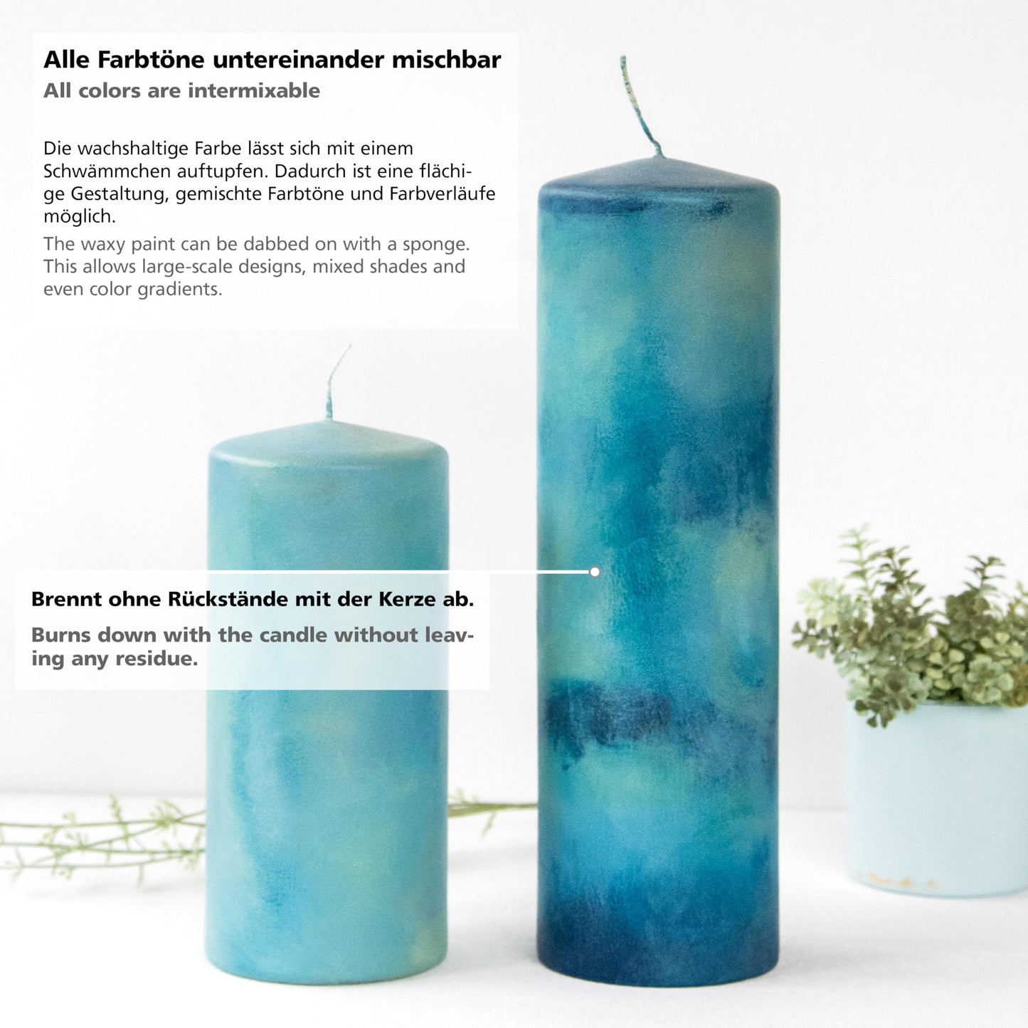 Viva Decor 10-Piece Wax Pen Set Underwater World - Brilliant Candle Painting for Creative Decorations and DIY Projects