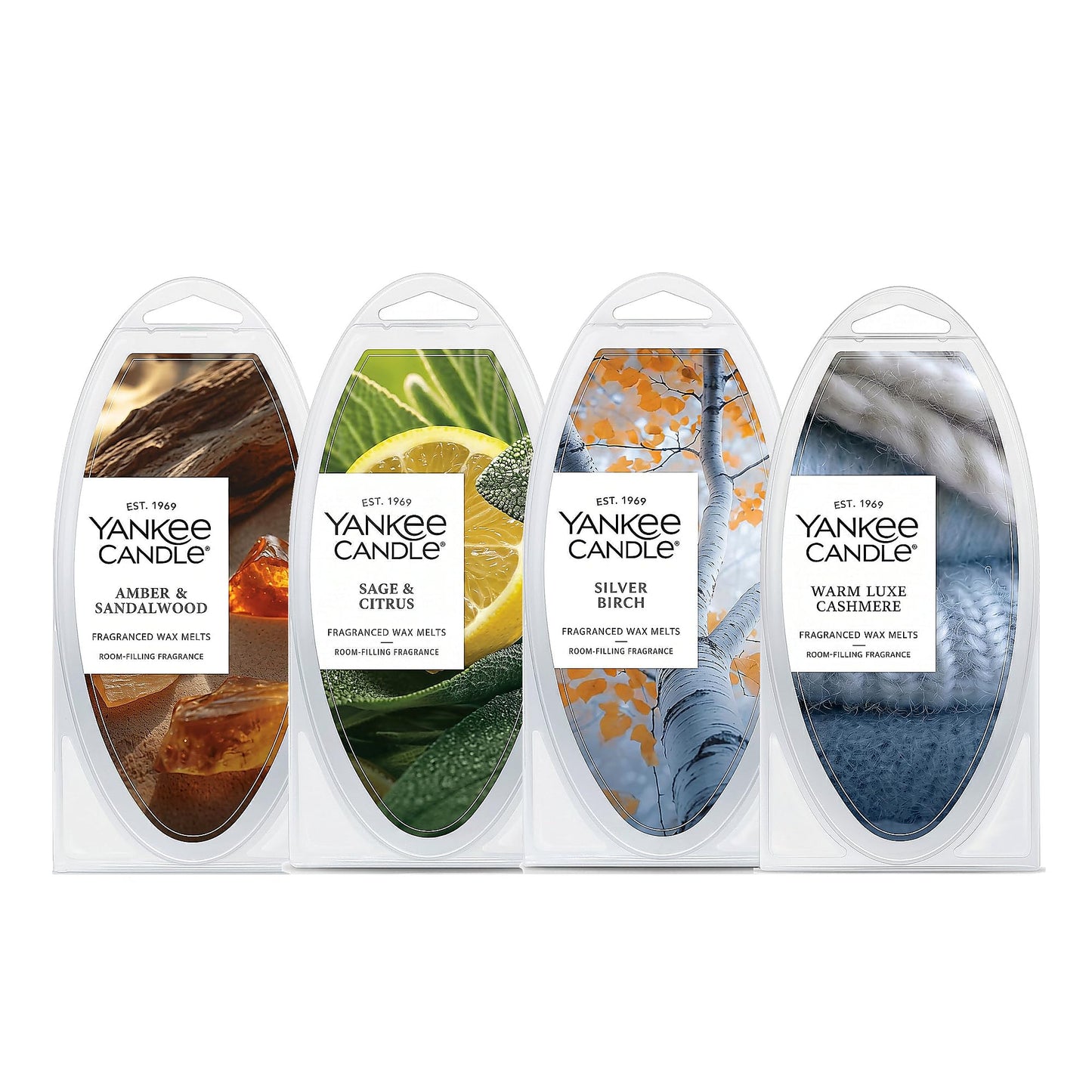 Yankee Candle Wax Melts, Rustic Retreat Woodsy Scents, Home Fragrance Cubes for Electric Warmers, Long Lasting Room Filling Aroma, Clean Flame-Free Scenting, 6-Count Packs (Variety Pack)