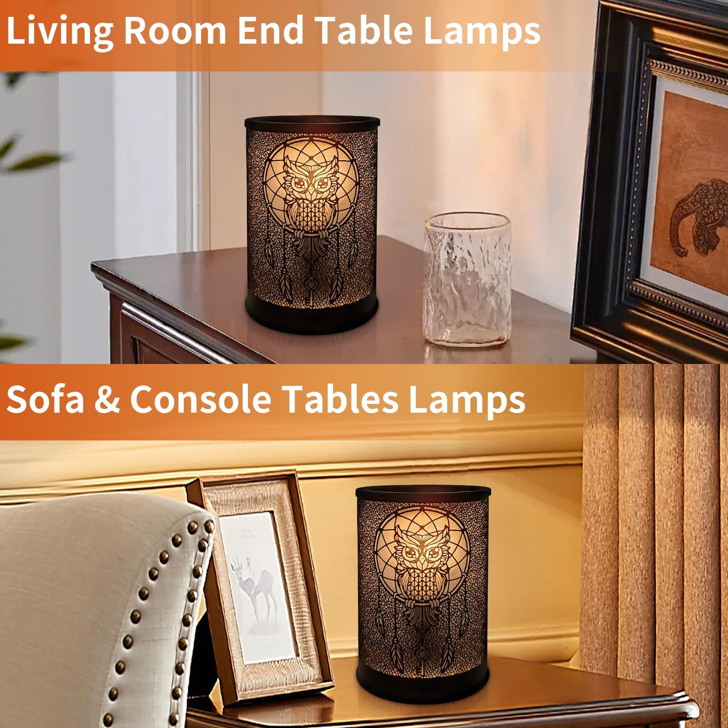 LIFFY Wax Melt Warmer for Scented Wax, Owl Scented Melter, Candle Burner, Fragrance Warmer LED Light, Smokeless Melting, Aromatherapy Essential Oil Diffuser & Night Light