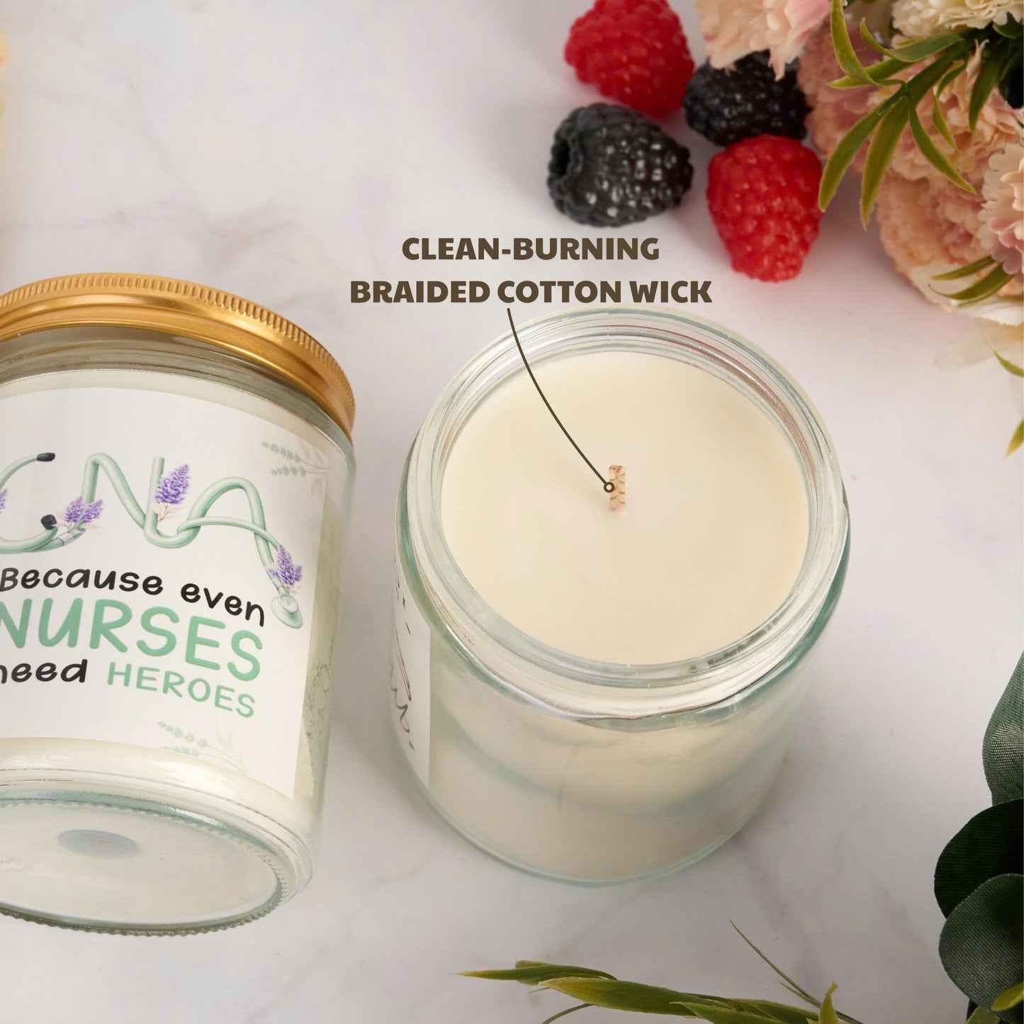 CNA Gifts, CNA Appreciation Week Gifts 2026, Nursing Assistant Gift, Nursing Assistant Gift for Birthday, Lavender Candle 8 Ounces for Mom