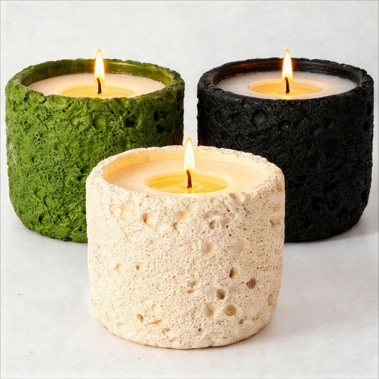 Viyffo 3 Pack Citronella Candles Outdoor, Citronella Candle Set Indoor, Candles for Home Scented, Non Toxic Soy, Colorful Ceramic Jar for Patio, Backyard Décor & Camping Gift (6oz, 12 Hour Burn Each)