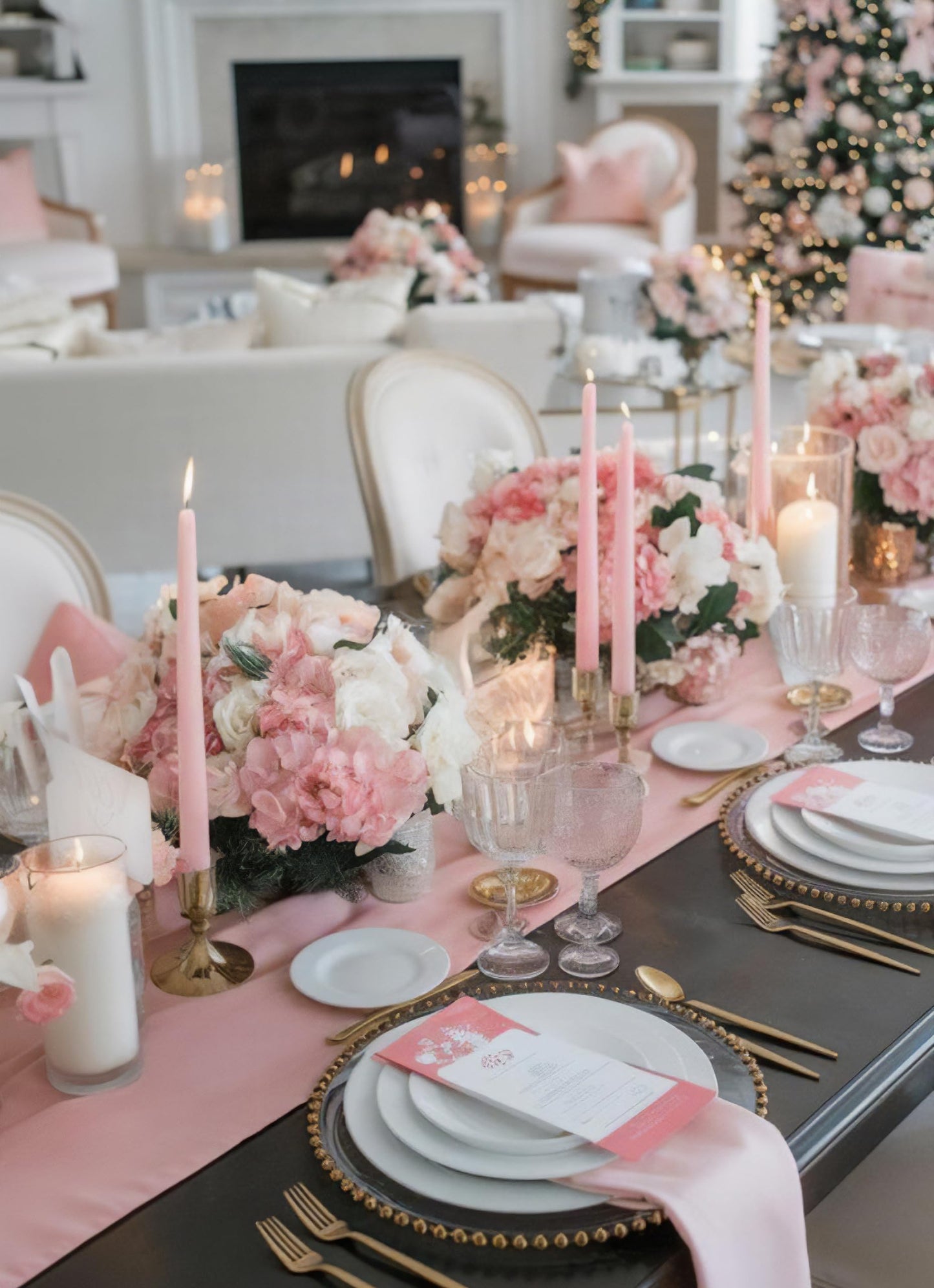 Homeology 10" Classic Taper Candles, Blush Pink, 12-Pack, 7-8 Hours Long Burning, Unscented Tall Candlesticks