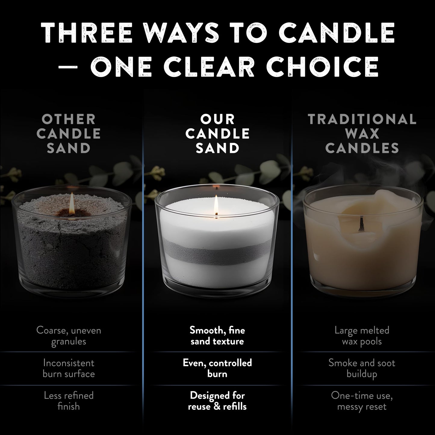 LIVINVIBE Pearled Candle Sand 10.5 oz (300g) – Midnight Ocean Scented Candle, Dark Blue Color, Relaxing Aromatherapy, Home Decor, Stress Relief, Long-Lasting Burn