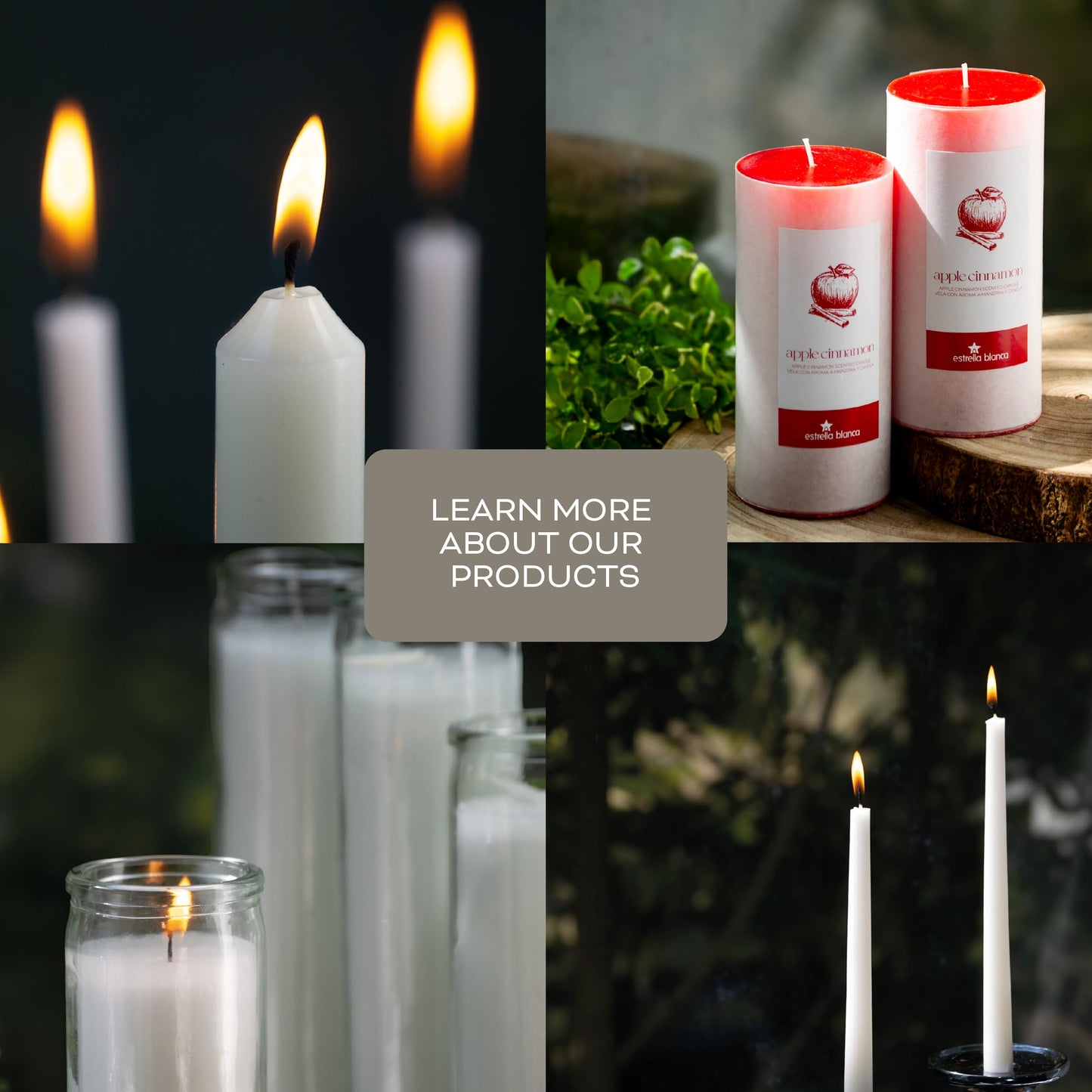 Estrella Blanca 2x8 Inch Unscented Devotional Prayer Candle – Single Long-Burning White Religious Candle in Clear Glass Jar for Altars, Memorials, Baptism & Spiritual Reflection