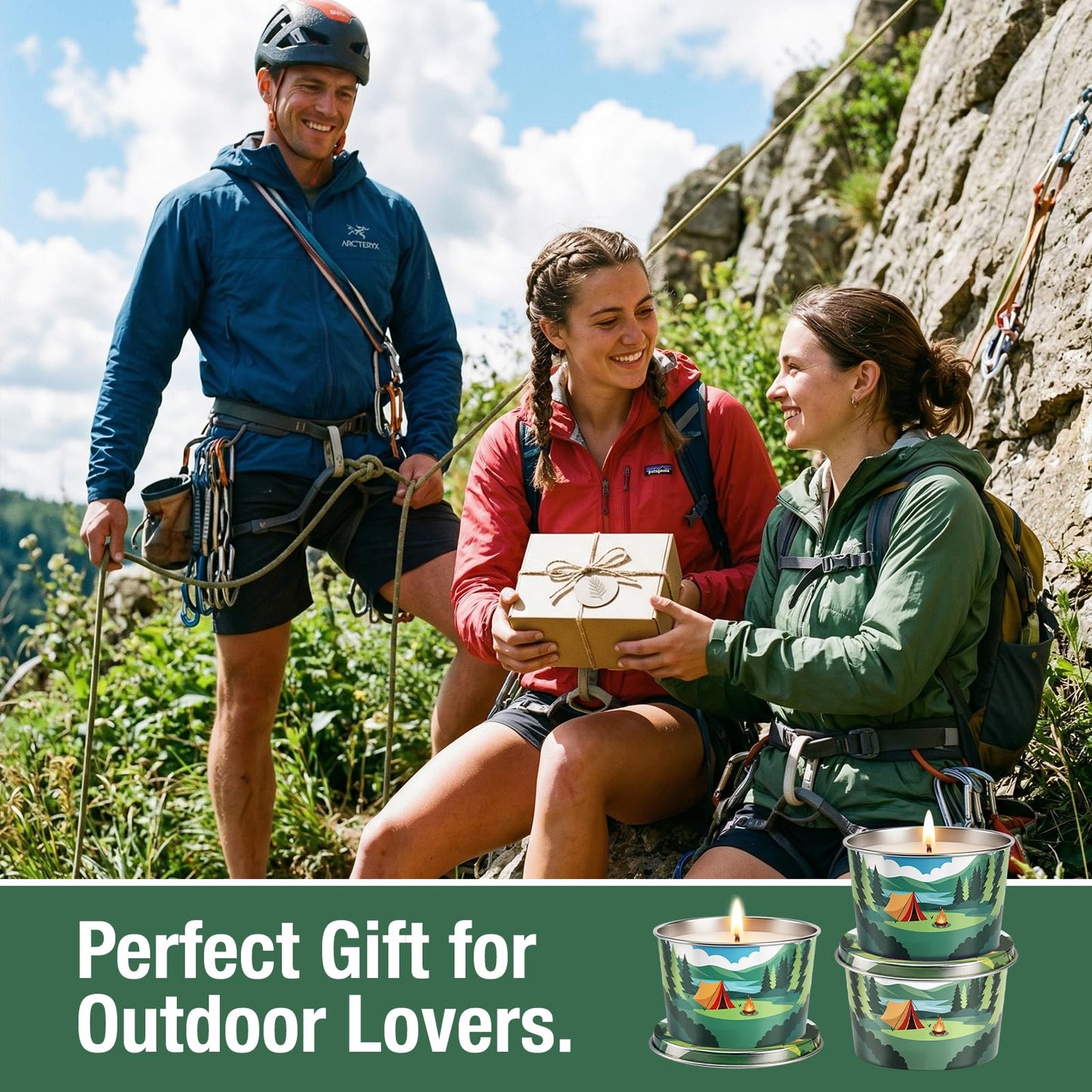 Citronella Candle for Outdoor 6 Pack, 2.2oz Citronella Scented Candles for Outdoor Camping, Natural Soy Wax with Essential Oils, Portable Tin for Patio Backyard Hiking