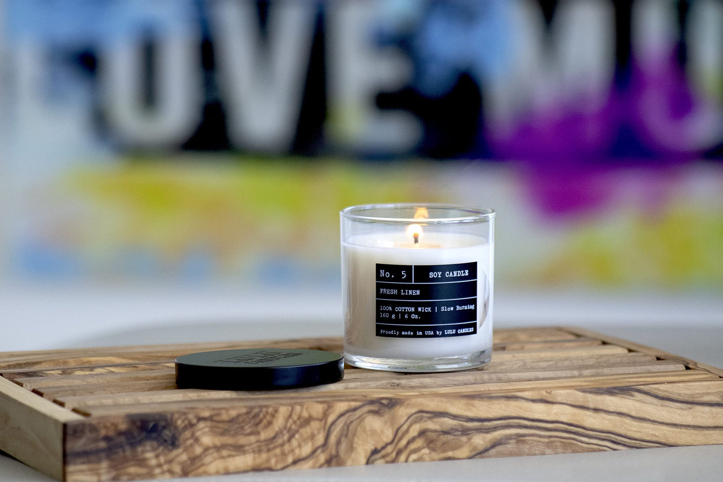 Lulu Candles | Santal | Smells Woodsy & Elegant | Luxury Scented Soy Jar Candle | Hand Poured in The USA | Highly Scented Long Lasting (6 Oz.)