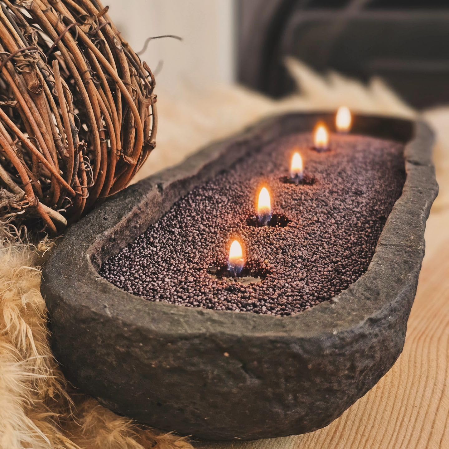 NICEME Customized Powder Candle Making Kit, 11Lb/ 5kg Refillable Beaded Wax Sand All Natural Reusable DIY Pearled Candle Self Extinguish w/ 200 Wicks & 200 Stickers & 2 Centering Devices