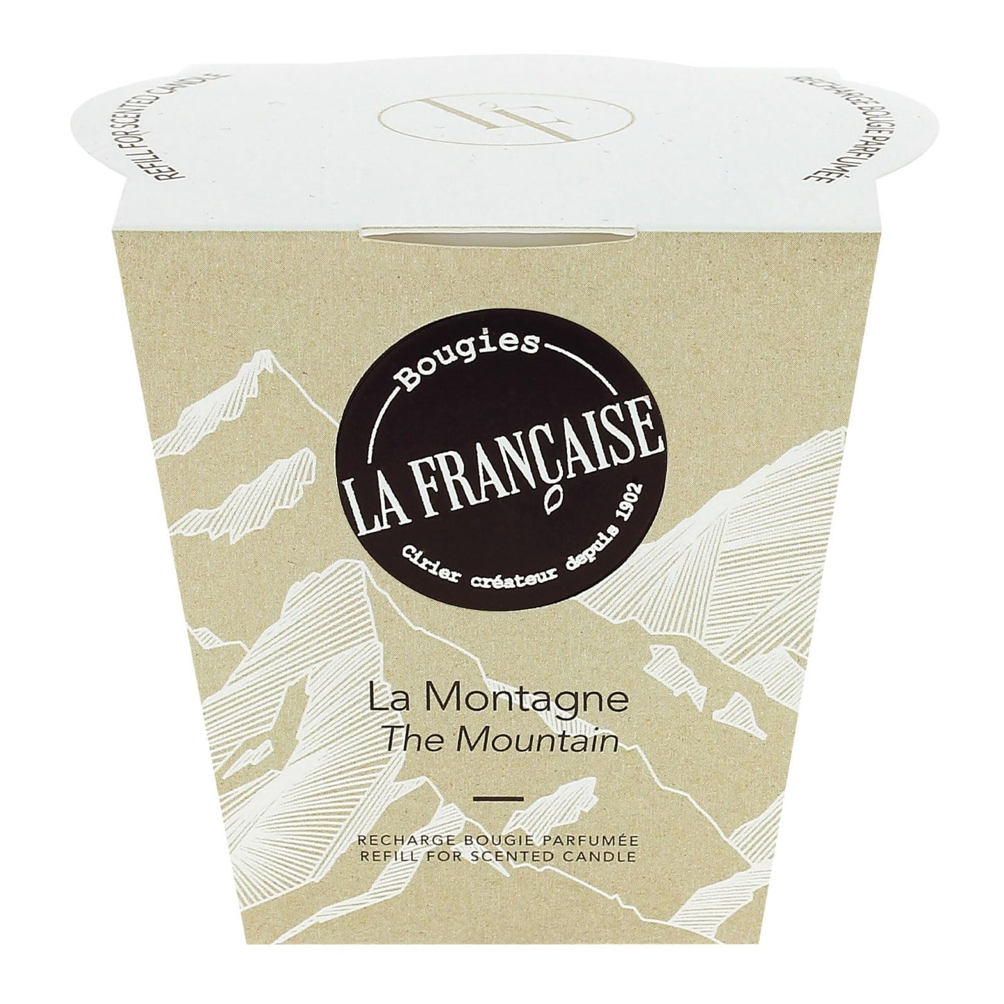 Bougies La Francaise - French-Made Scented Candle Refill - The Mountain - Made in France, 200g, +/- 40-Hour Burn Time - ‎2.97 x 3.27 x 3.38 inches