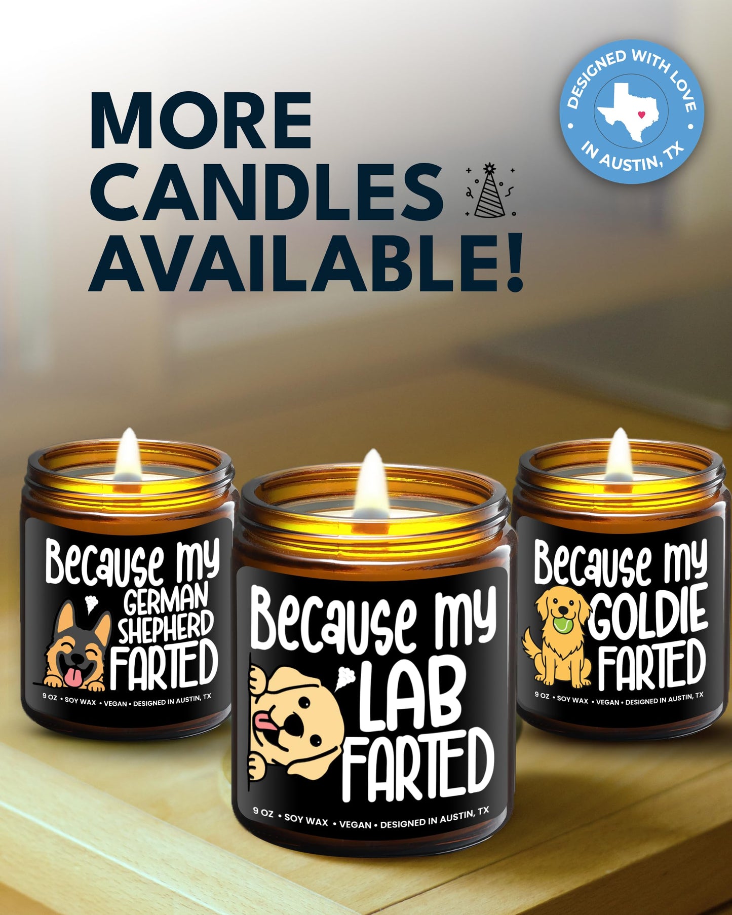 Funny Lab Candle, Labrador Retriever Gifts for Women and Men, Unique Funny Lab-Themed Gift Ideas, Best Present for Pet Lovers, Perfect Present for Dog Mom and Dog Dad, Birthday, Christmas, Gift-Ready