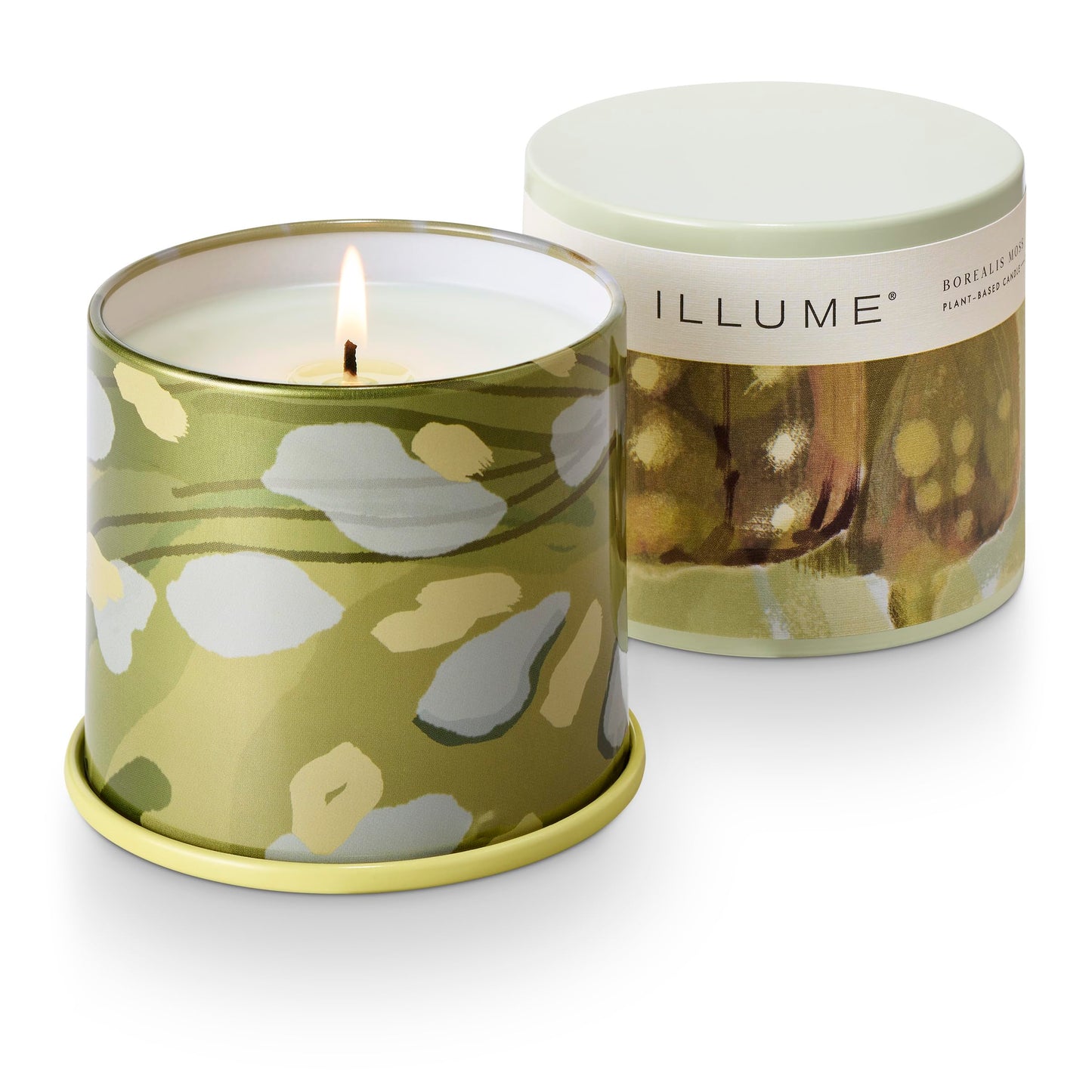 Illume Beautifully Done Borealis Moss Vanity Tin Scented Candle