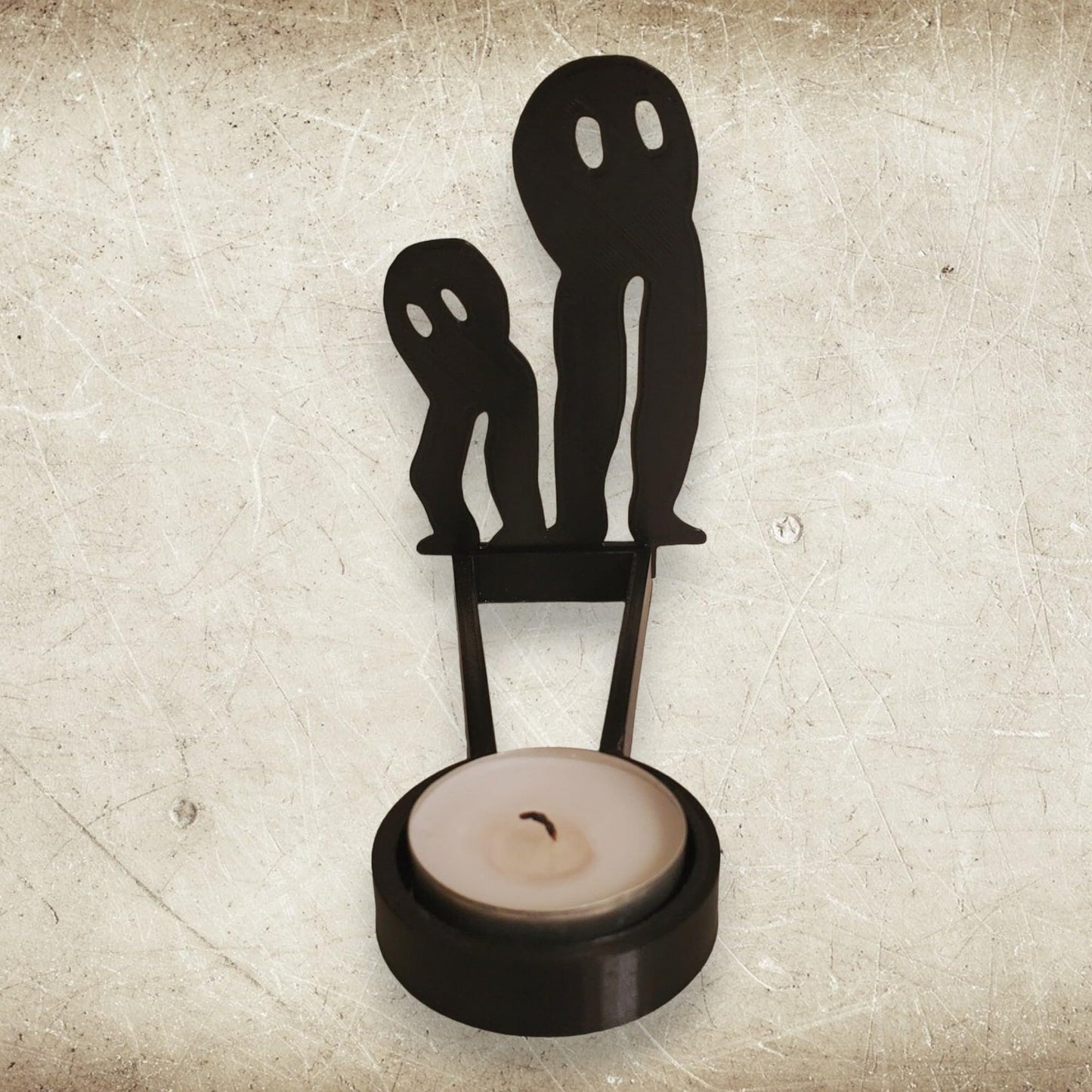 2024 New Tealight Shadow Caster, Halloween Tea Light Holder, Witch Halloween Tealight Shadow Caster, Demon Halloween Tealight Shadow Caster for Home Party Scary Candle Stands Table Decor