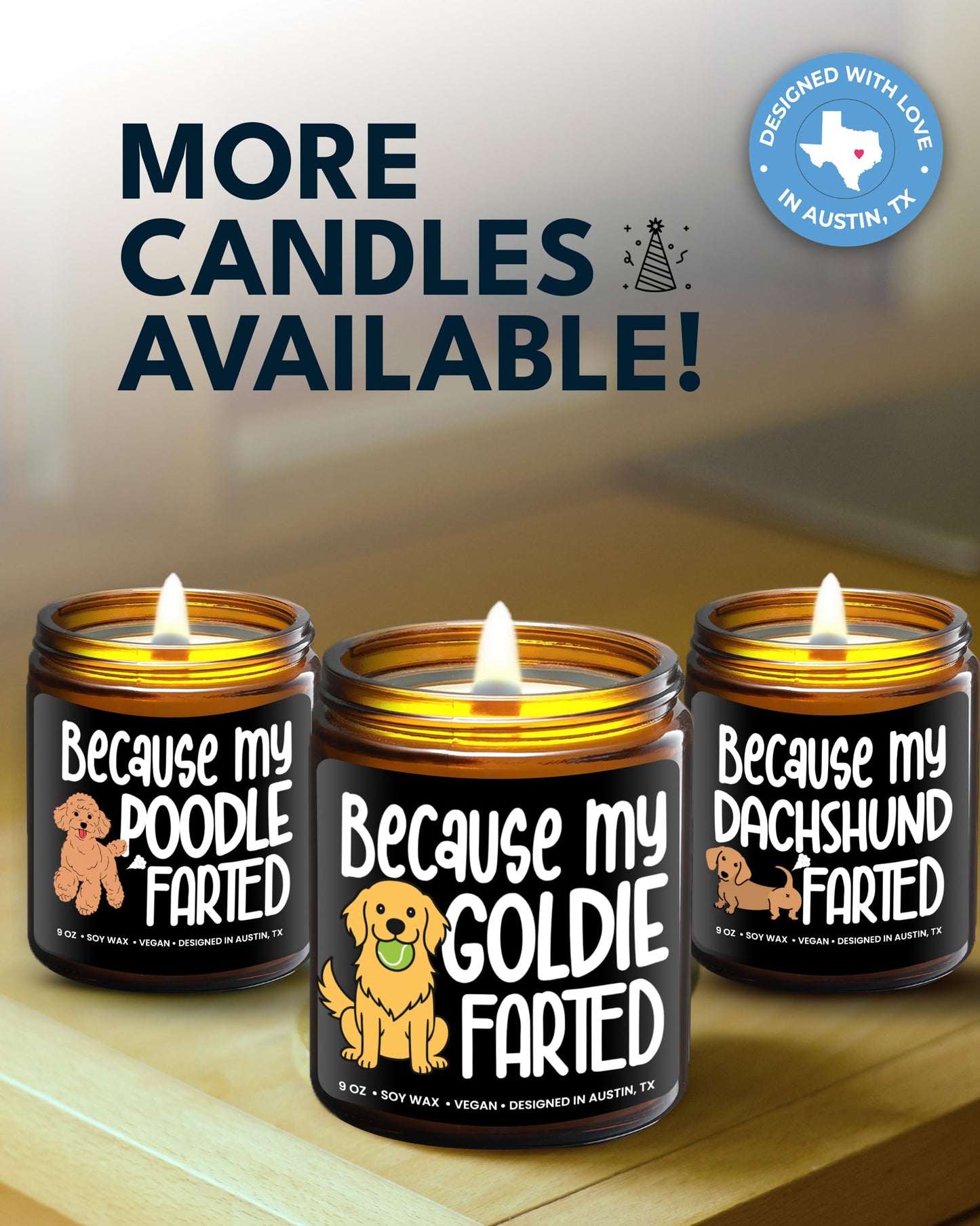 Funny Goldie Candle, Golden Retriever Gifts for Women and Men, Unique Funny Pet-Themed Gift Ideas, Best Present for Pet Lovers, Perfect Present for Dog Mom and Dog Dad, Birthday, Christmas, Gift-Ready