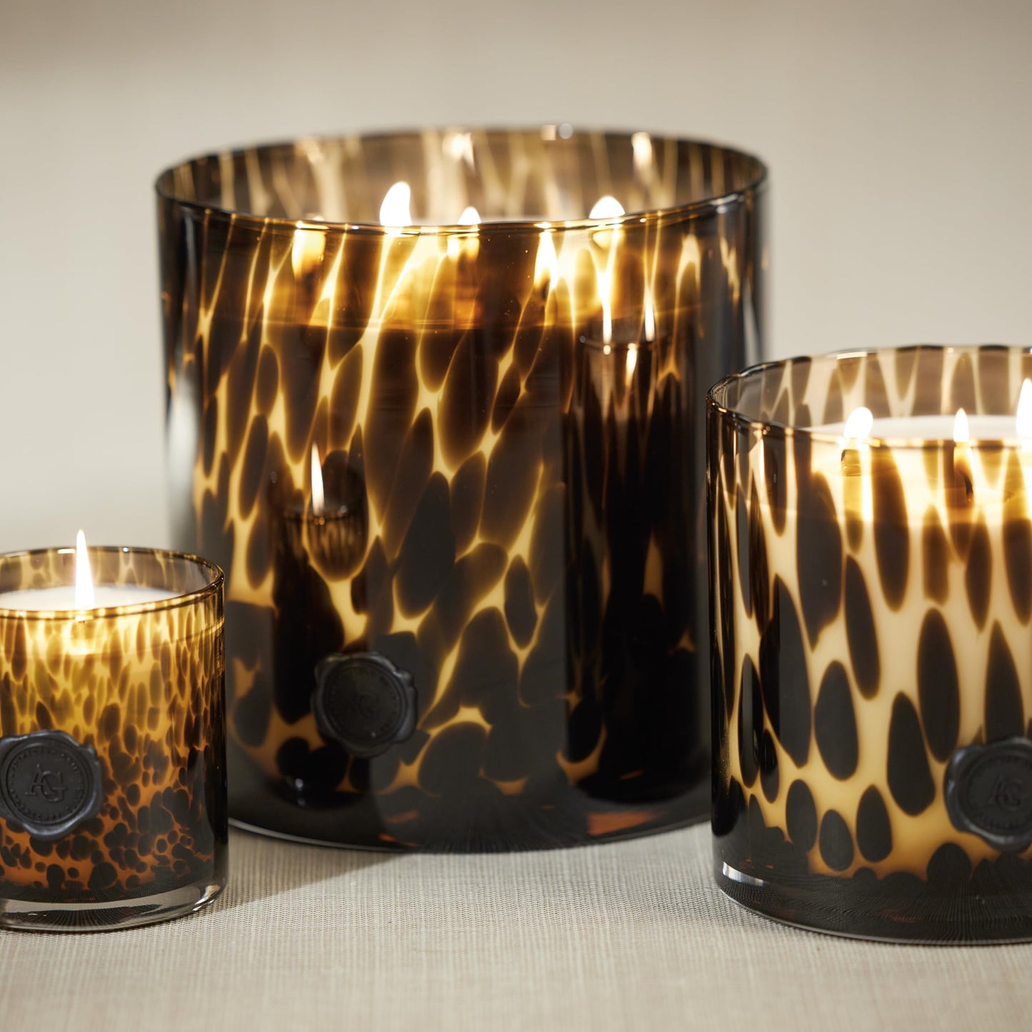 Zodax Apothecary Guild Scented Opal Glass Jar Candle - 128 oz/5-Wick - Cedar Leaf & Hinoki Cypress