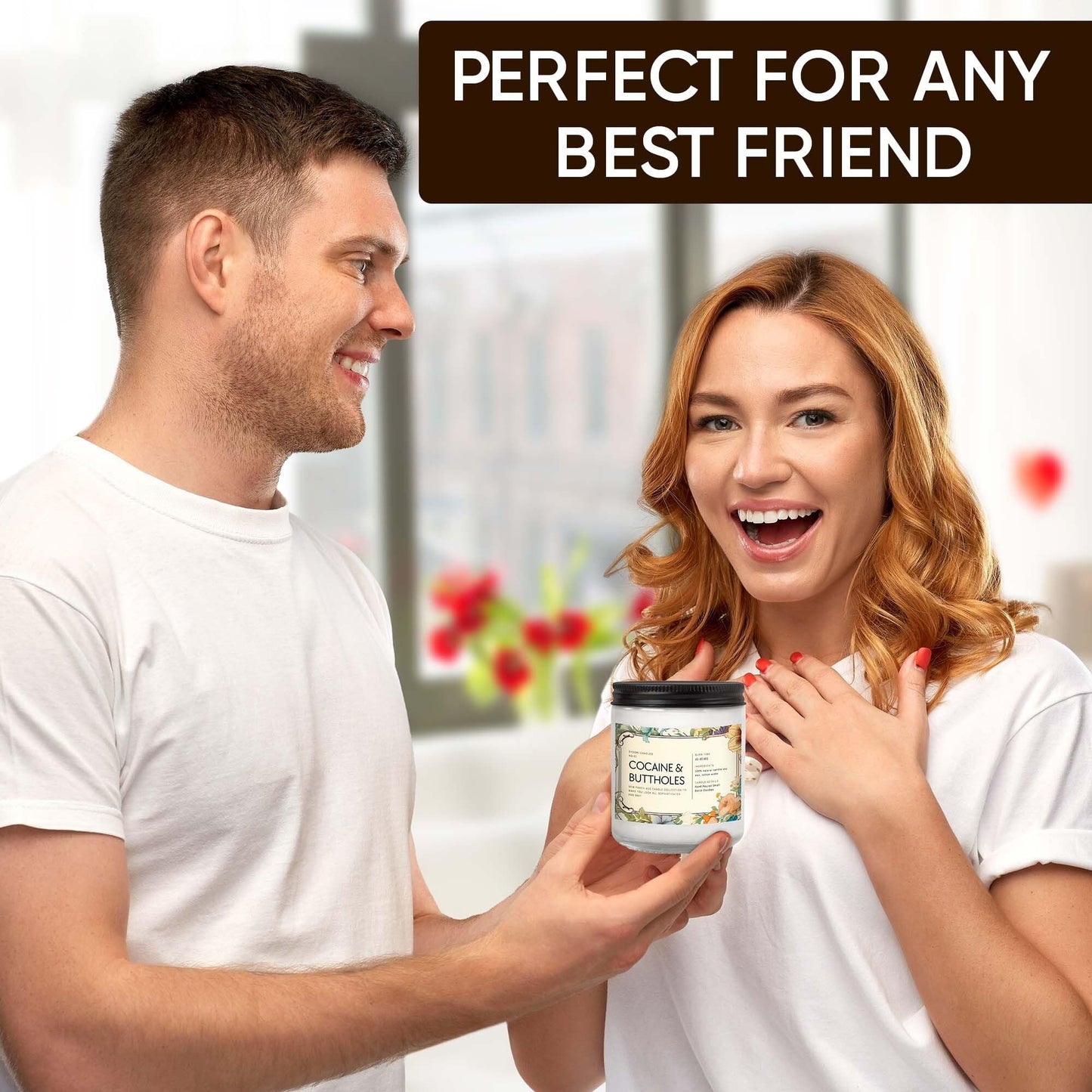 Funny Scented Candle – Sophisticated AF Lavender Candle – Gag Gift for Men, Women, Roommates, Coworkers – Housewarming, New Home, New Apartment, Dorm – 7oz Hand-Poured Soy Wax
