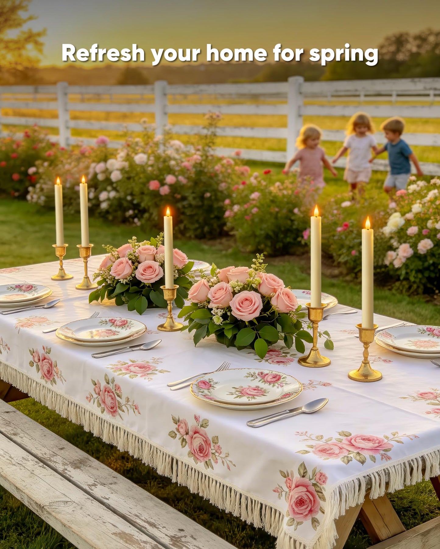Homemory 6 Pcs Wax Flameless Taper Candles with Remote Timer and Dimmer, LED Candle Sticks with Flickering Light, Ivory Battery Operated Window Candles, 9.6 Inches for Wedding Home Indoor Decoration