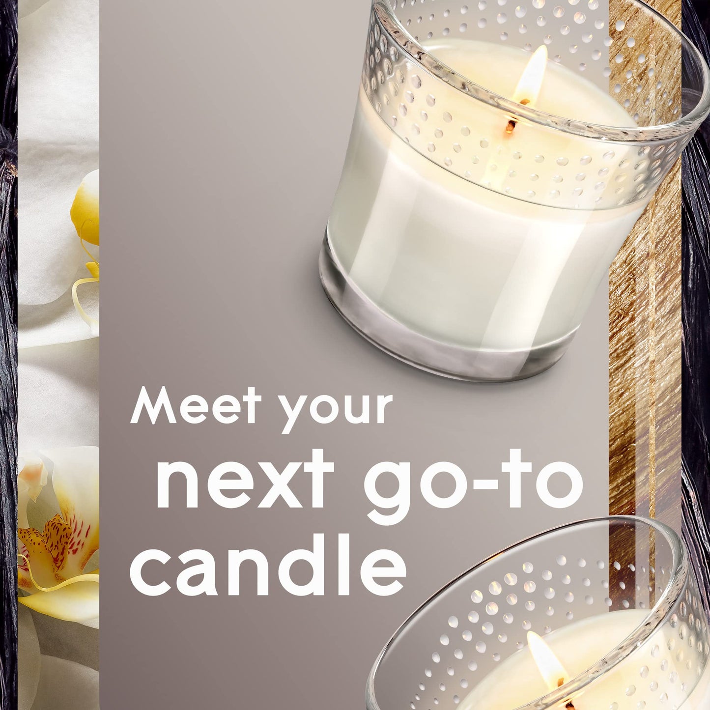 Glade Candle Jar, Air Freshener, Sheer Vanilla Embrace, 3.4 oz, 2 Count